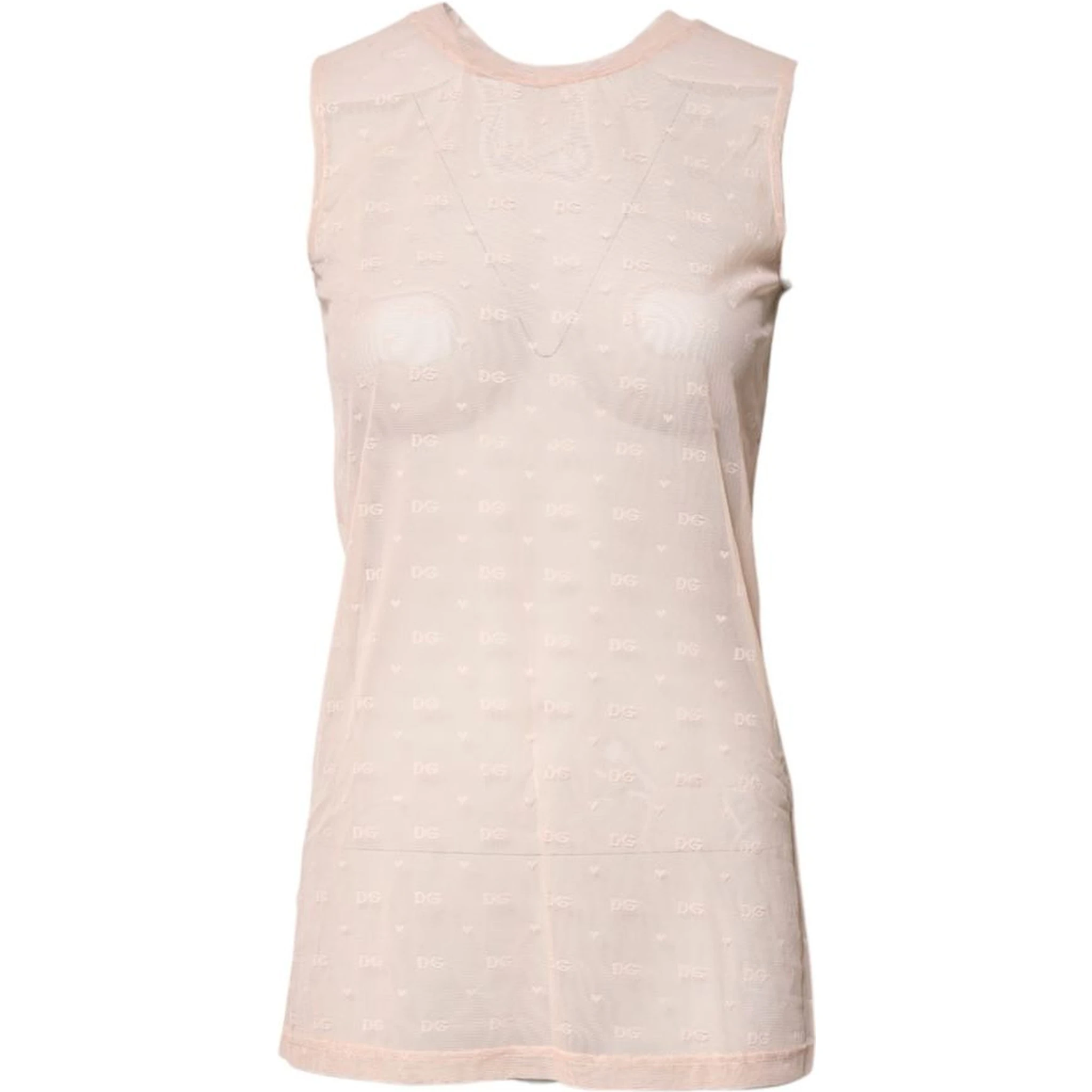 Beige Nylon Blouse