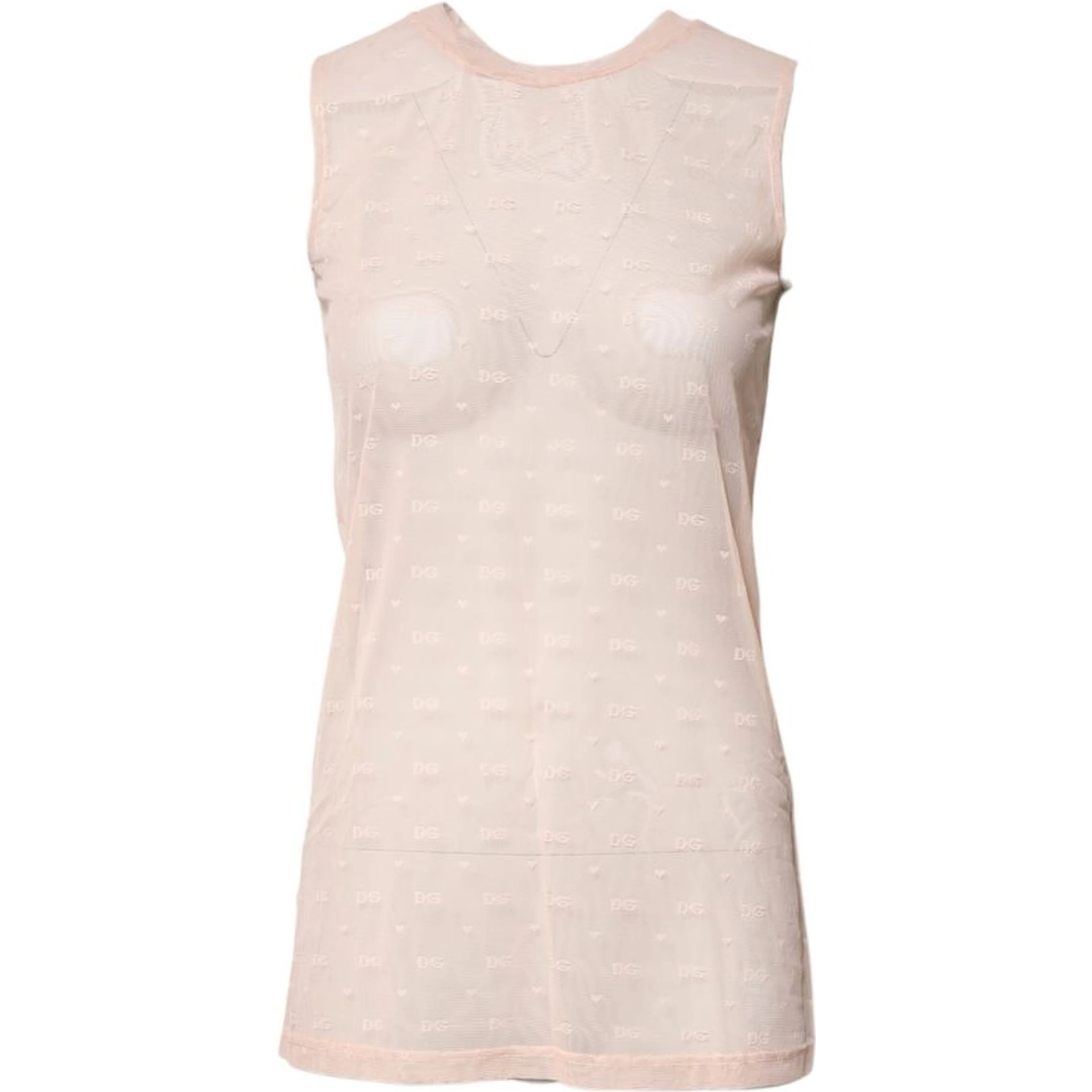Beige Nylon Blouse