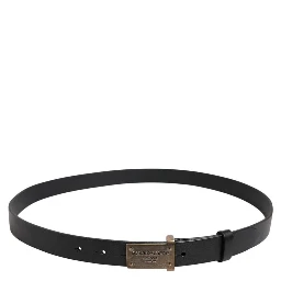 Black Leather Regular Belt