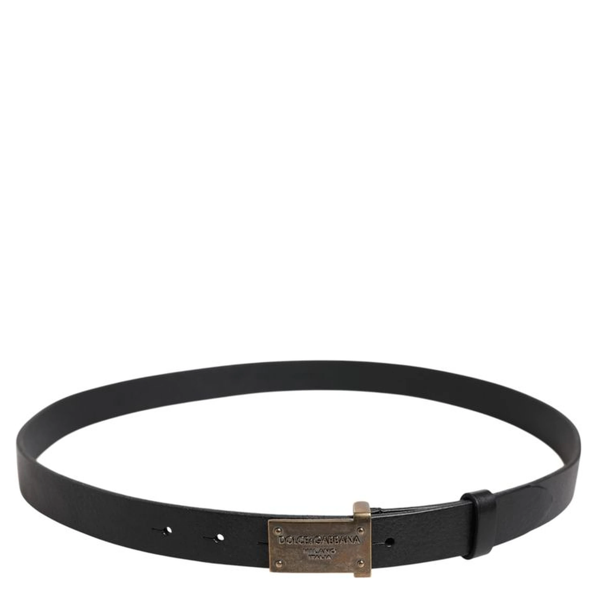 Black Leather Regular Belt