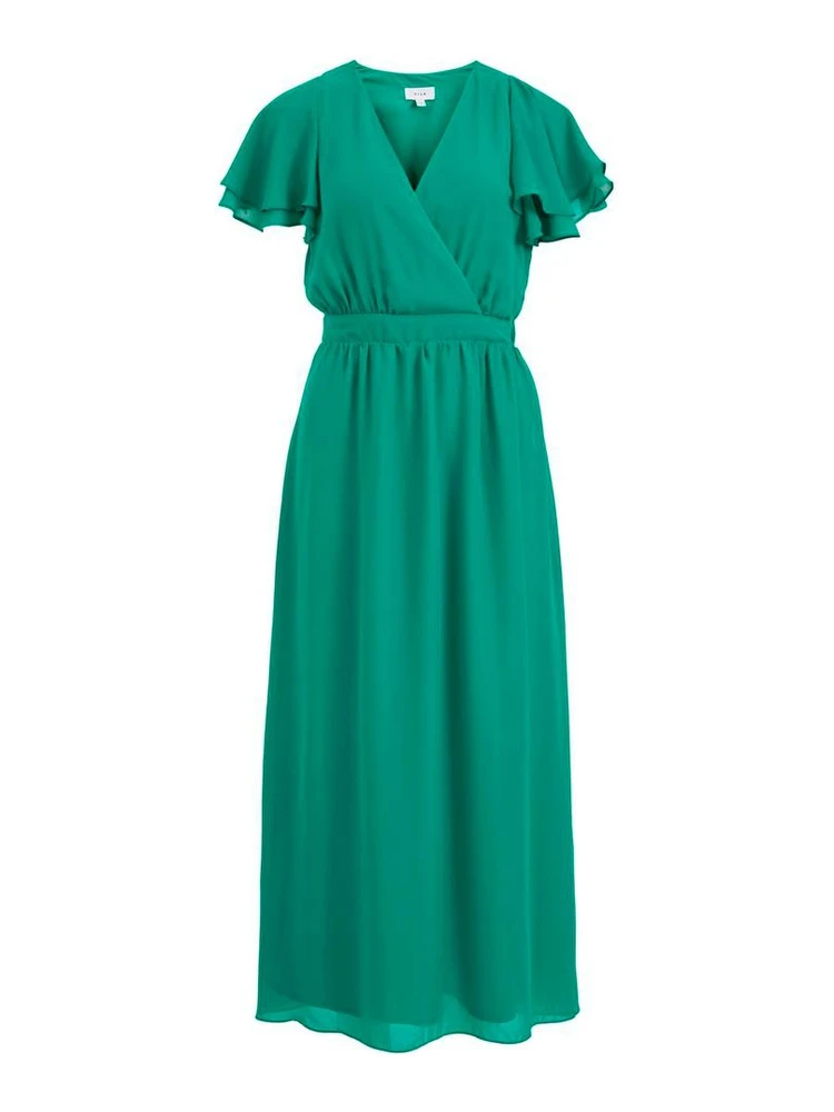 Bicolor Polyester Casual Dress