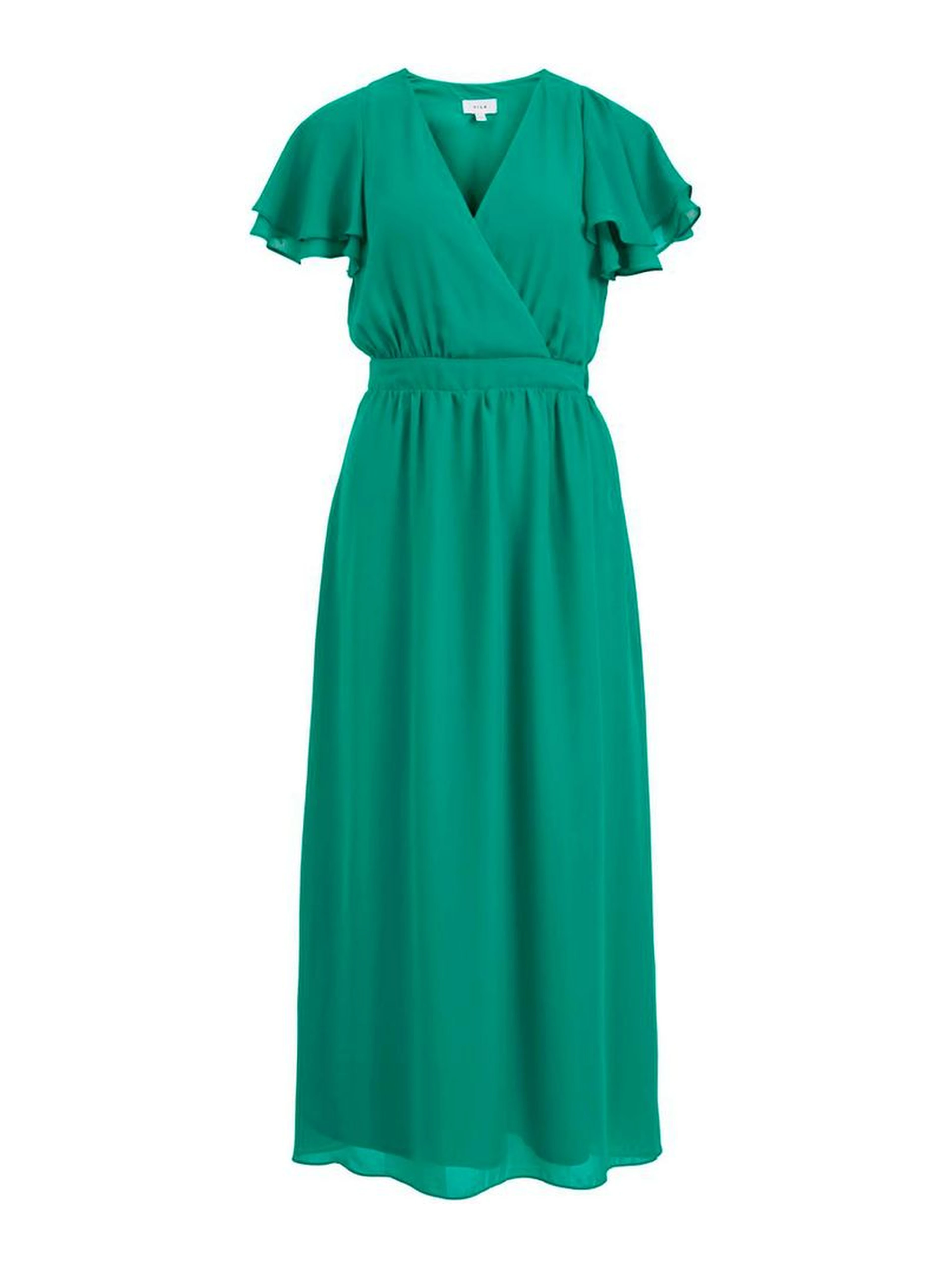 Bicolor Polyester Casual Dress