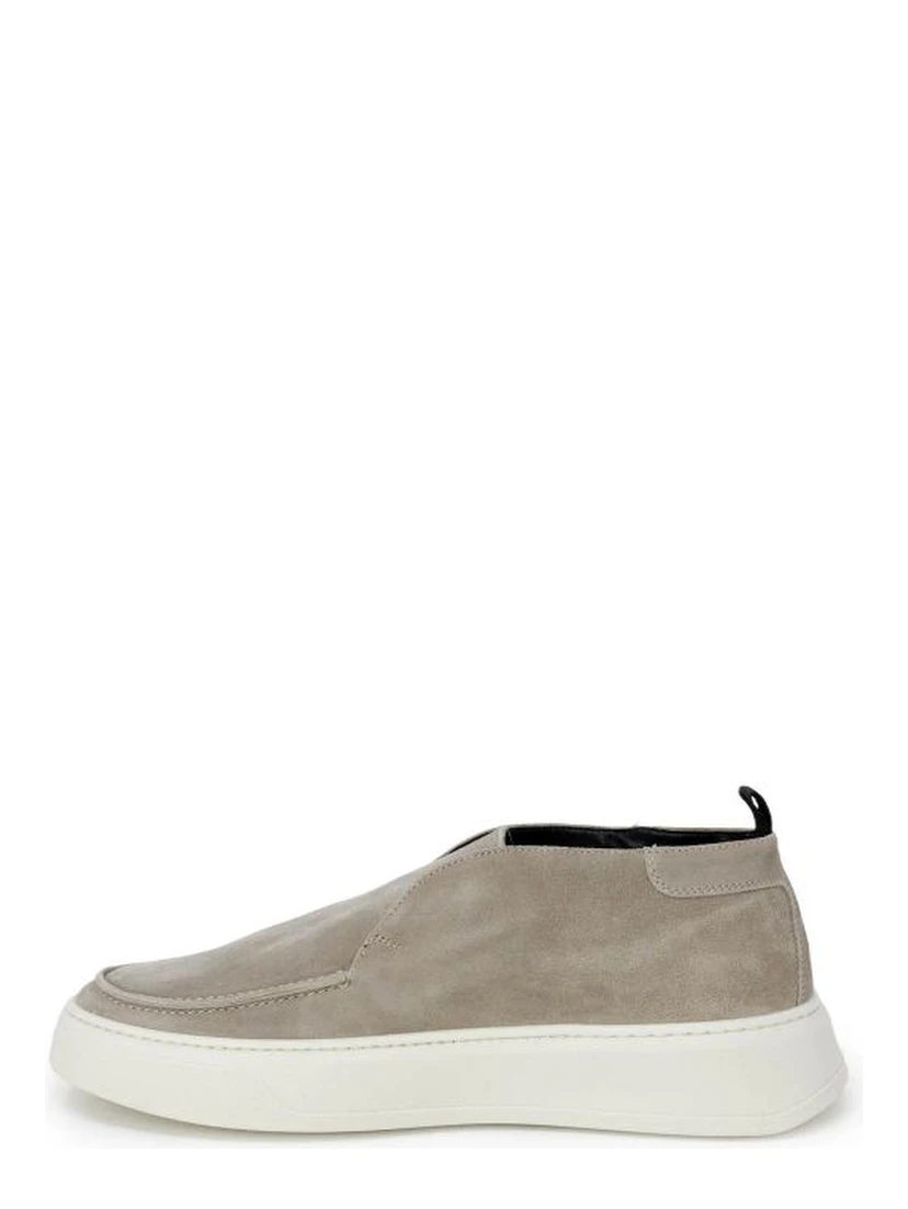 Beige Polyester Sneakers