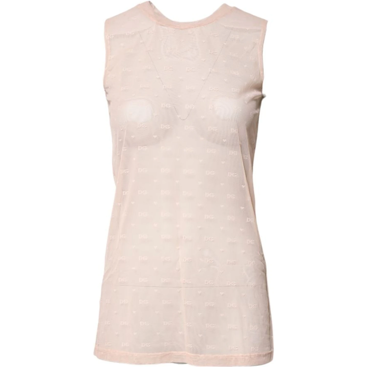 Beige Nylon Blouse