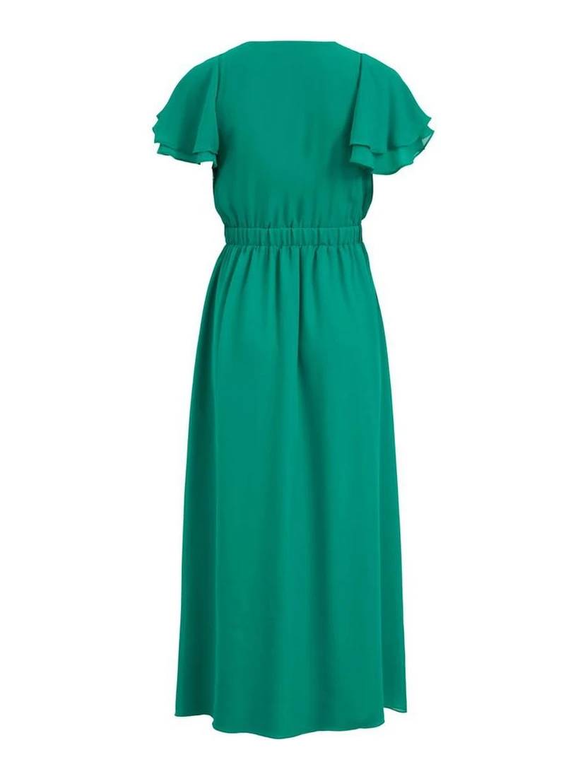 Bicolor Polyester Casual Dress