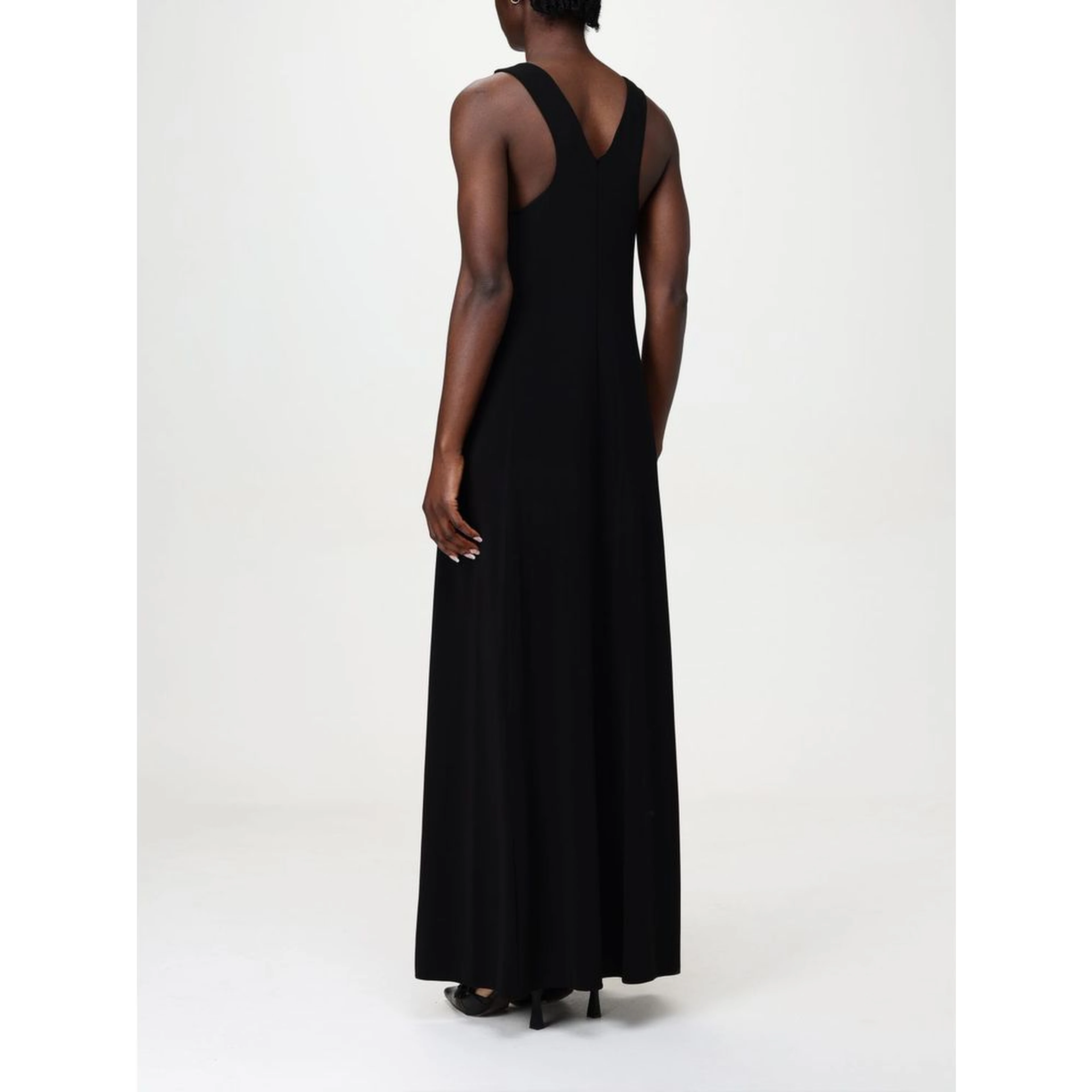 Black Jersey Casual Dress