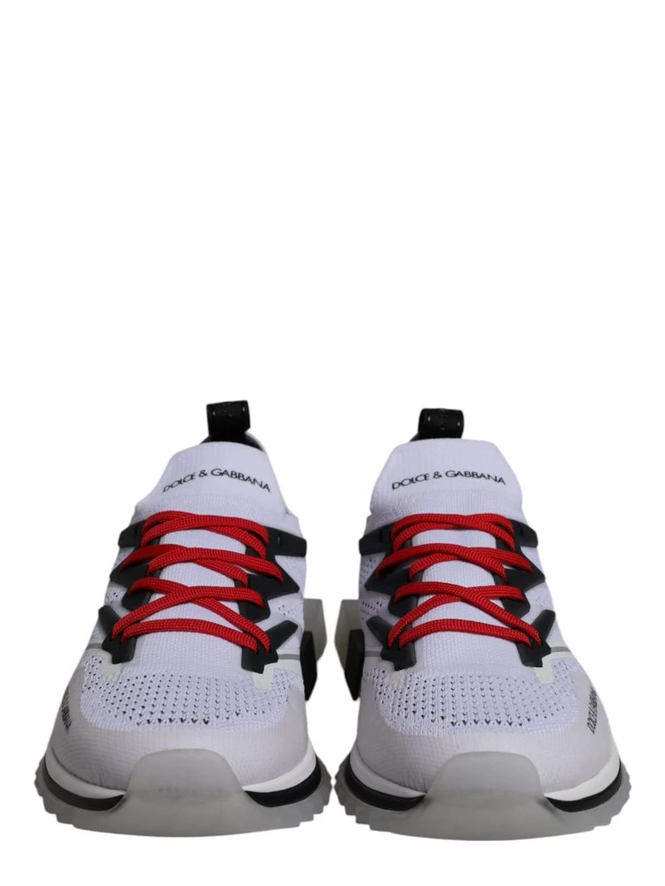 Black And White Polyester Athletic Sneakers alternative
