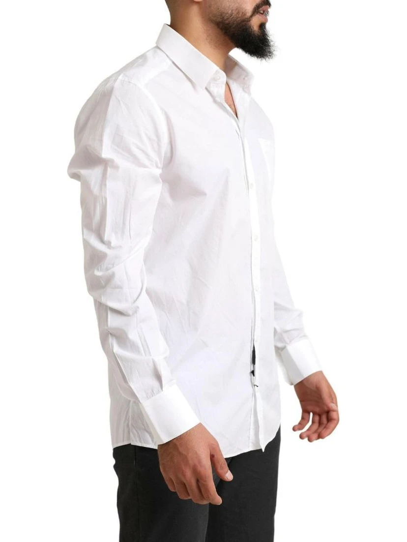 White Cotton Dress Shirt