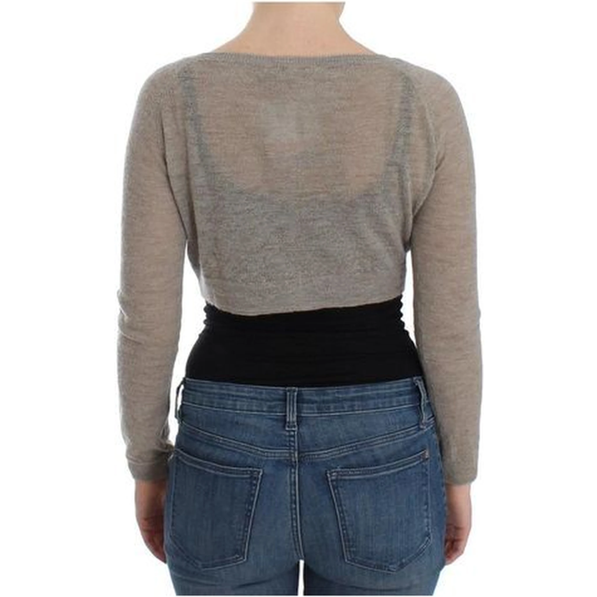 Beige Alpaca Leather Cardigan