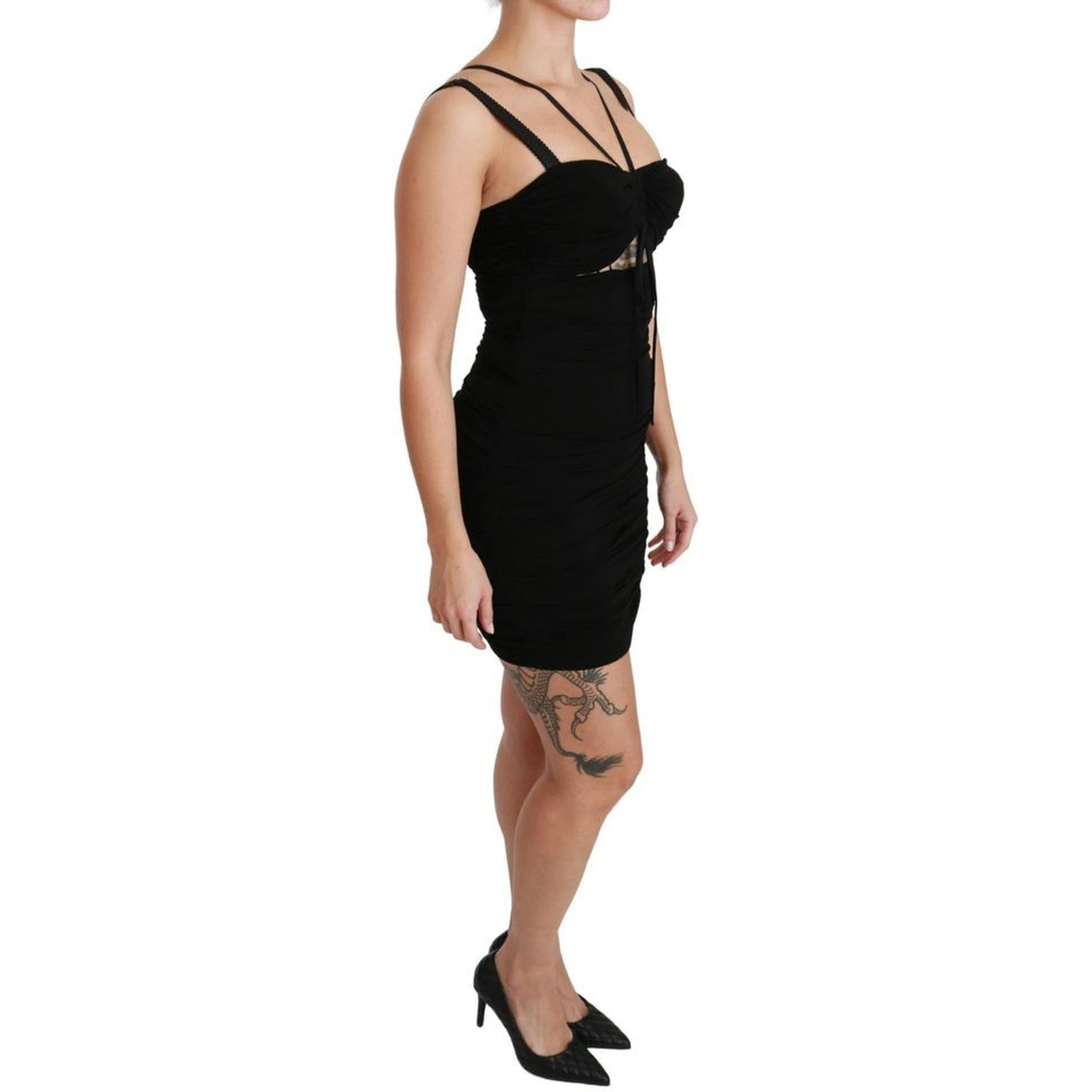 Black Viscose Cocktail Dress