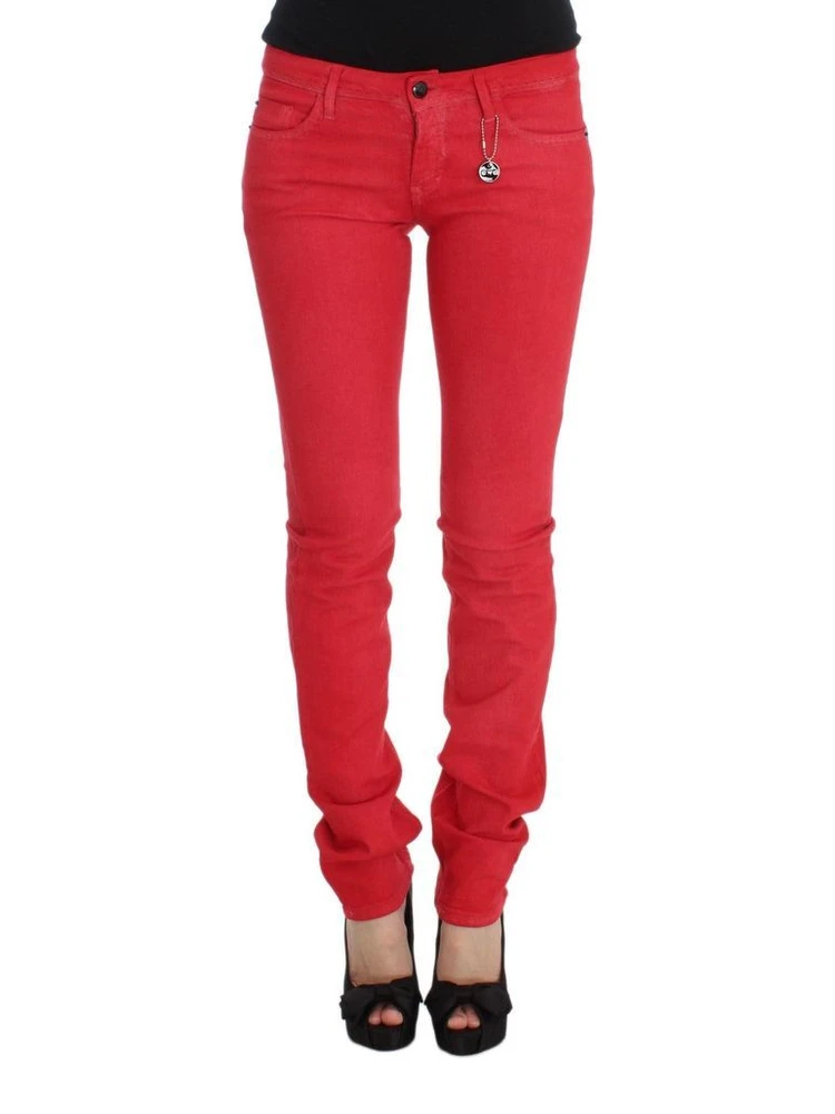 Multicolor Cotton Skinny Jeans