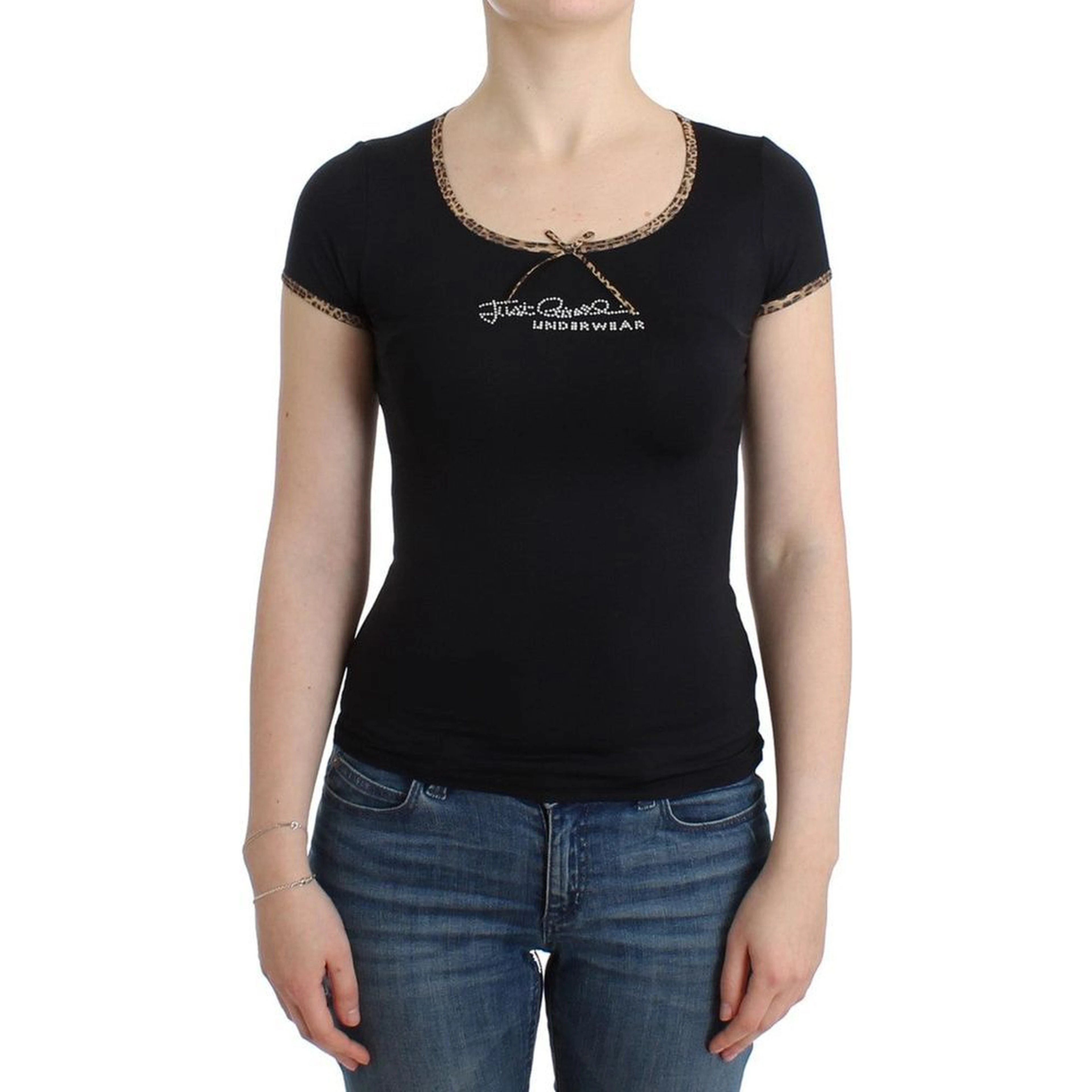Black Elastane Top