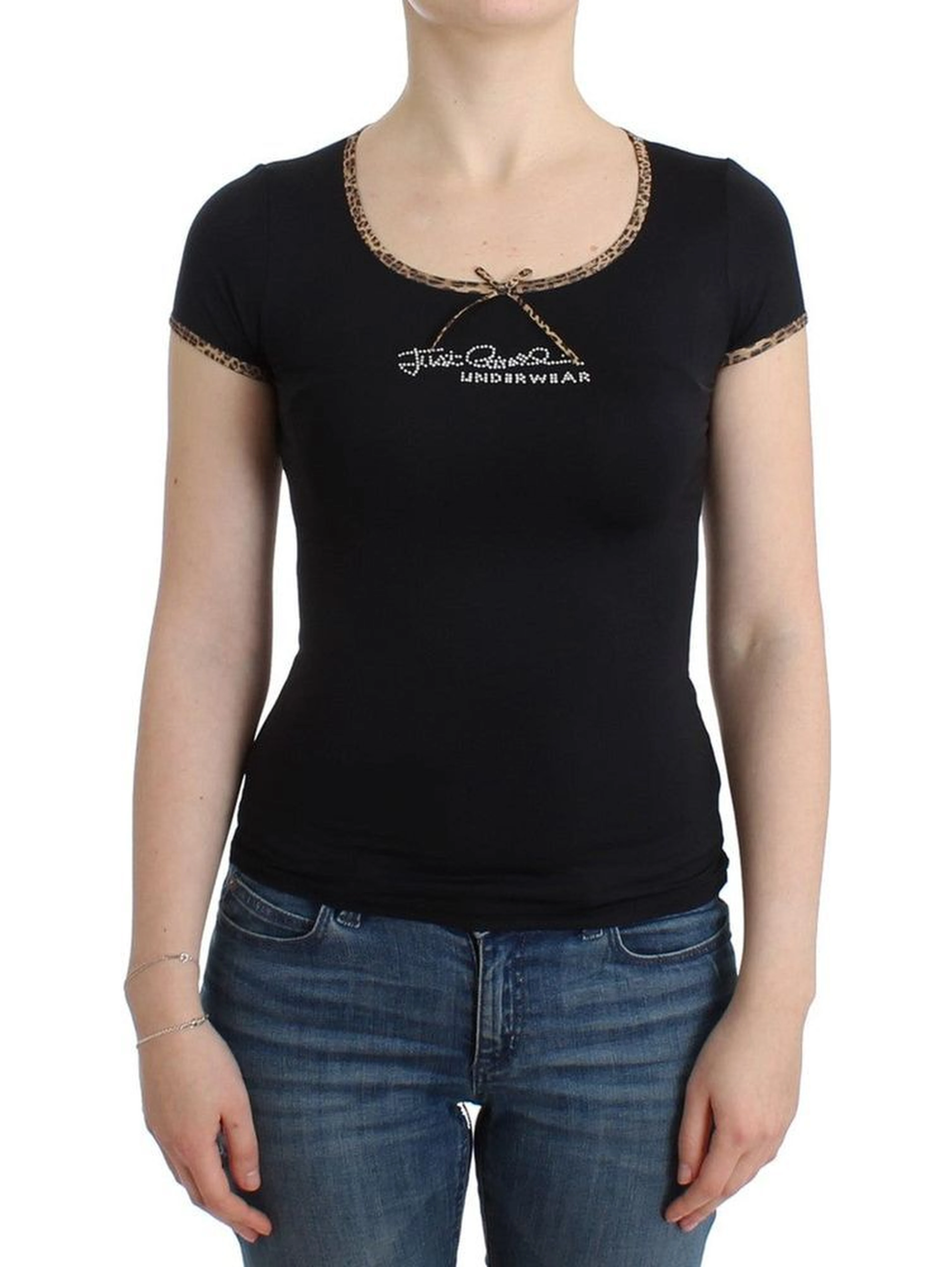 Black Elastane Top