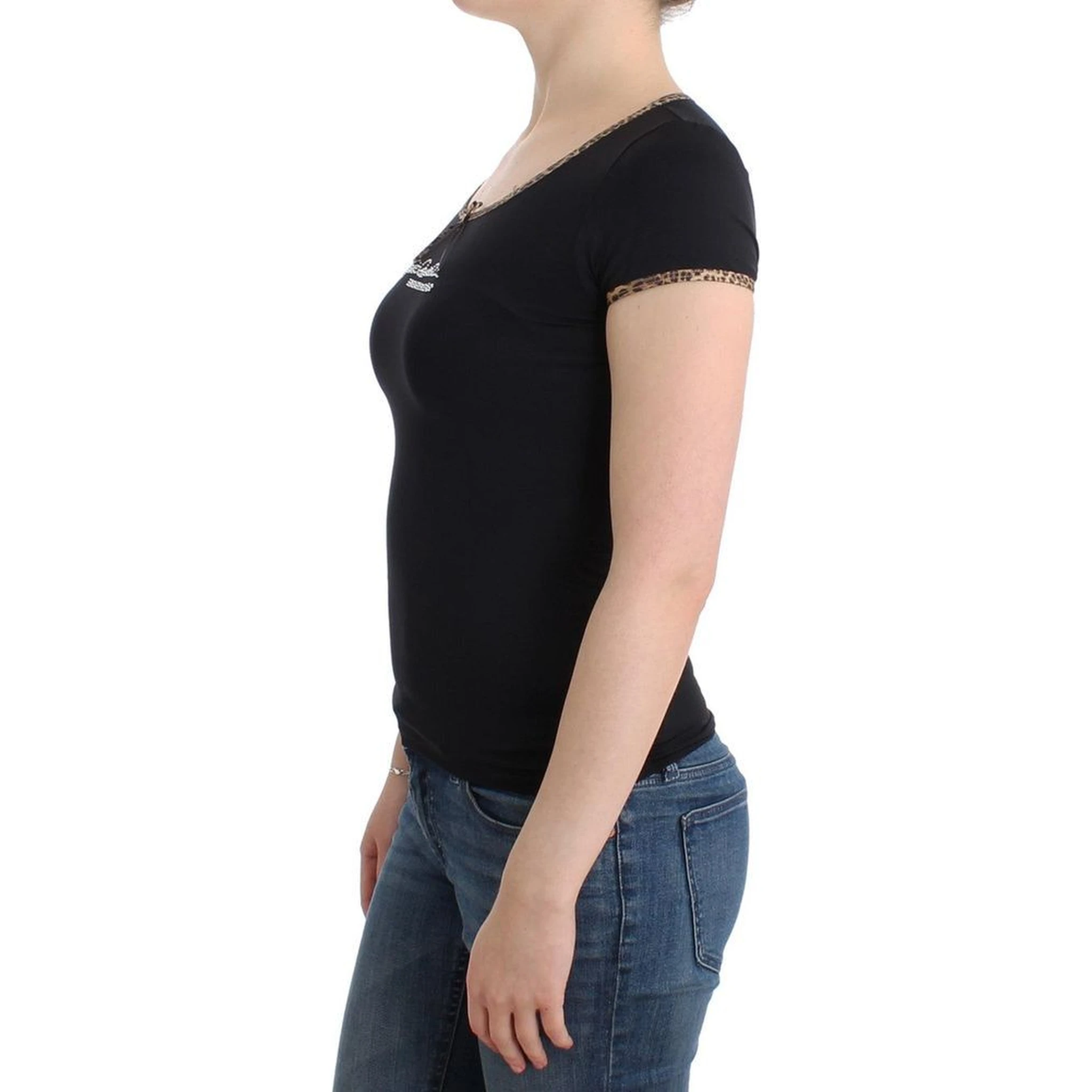 Black Elastane Top