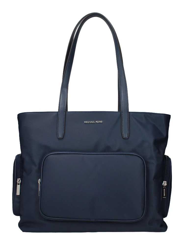 Blue Fabric Shoulder Bag