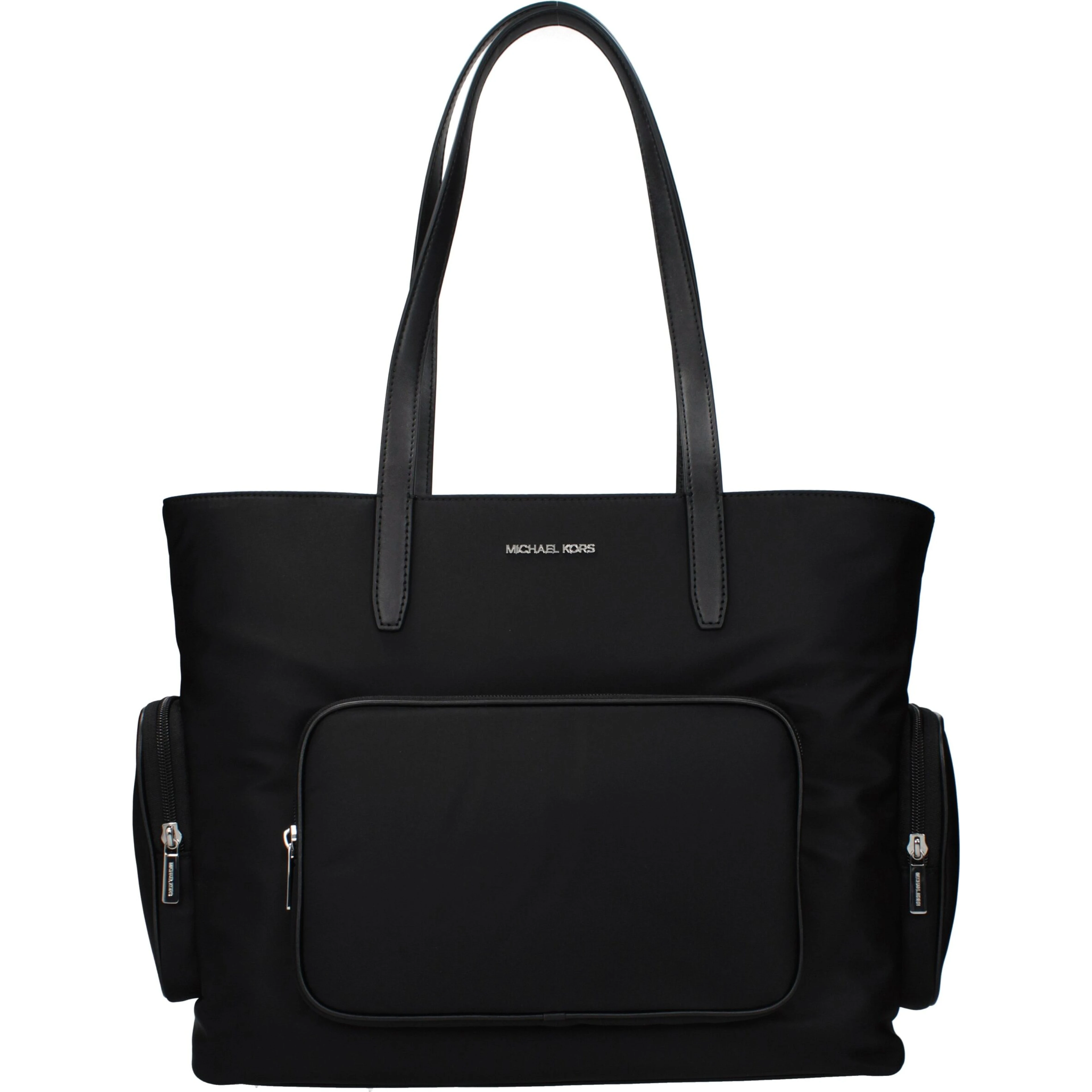 Black Fabric Shoulder Bag