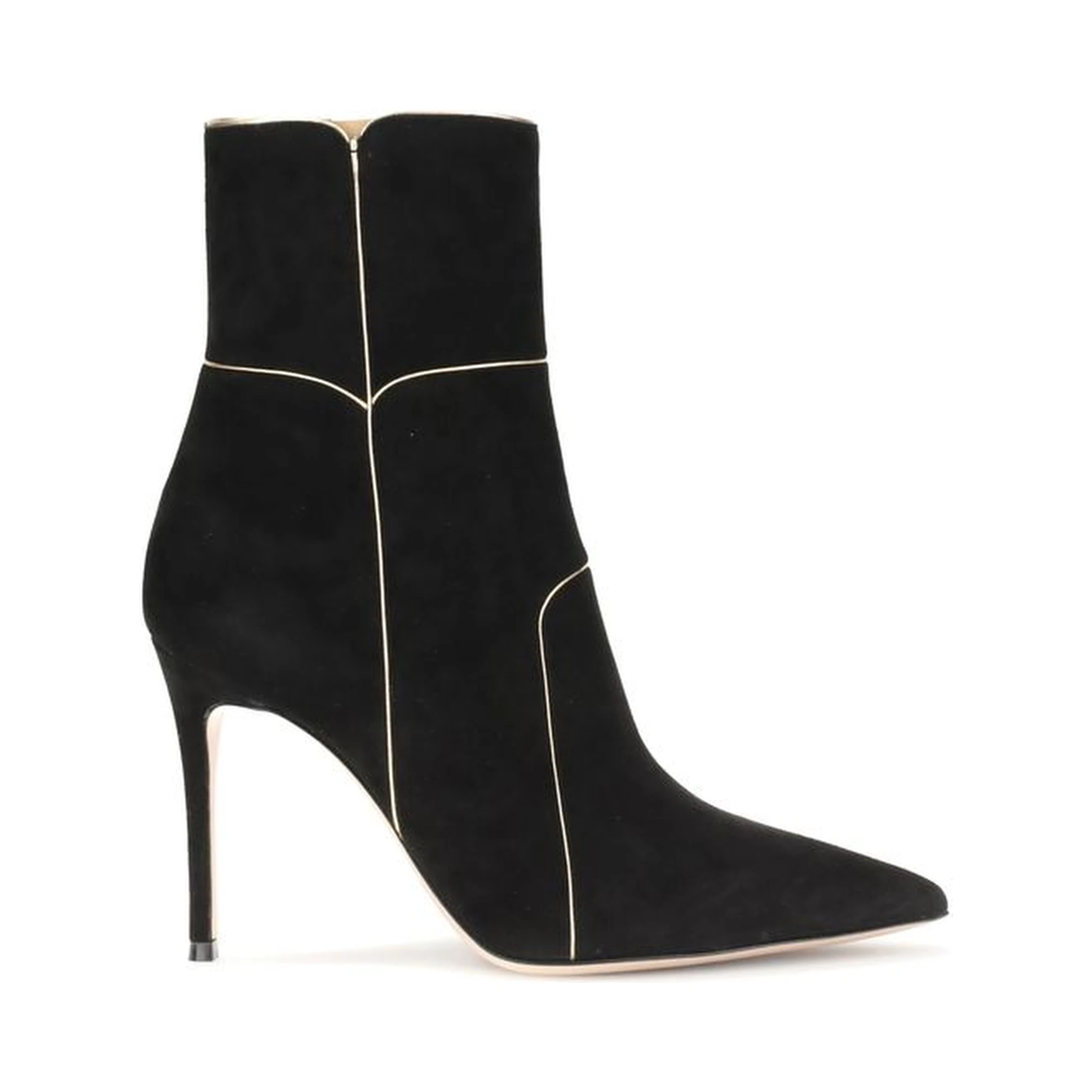 Black Leather Ankle Boots