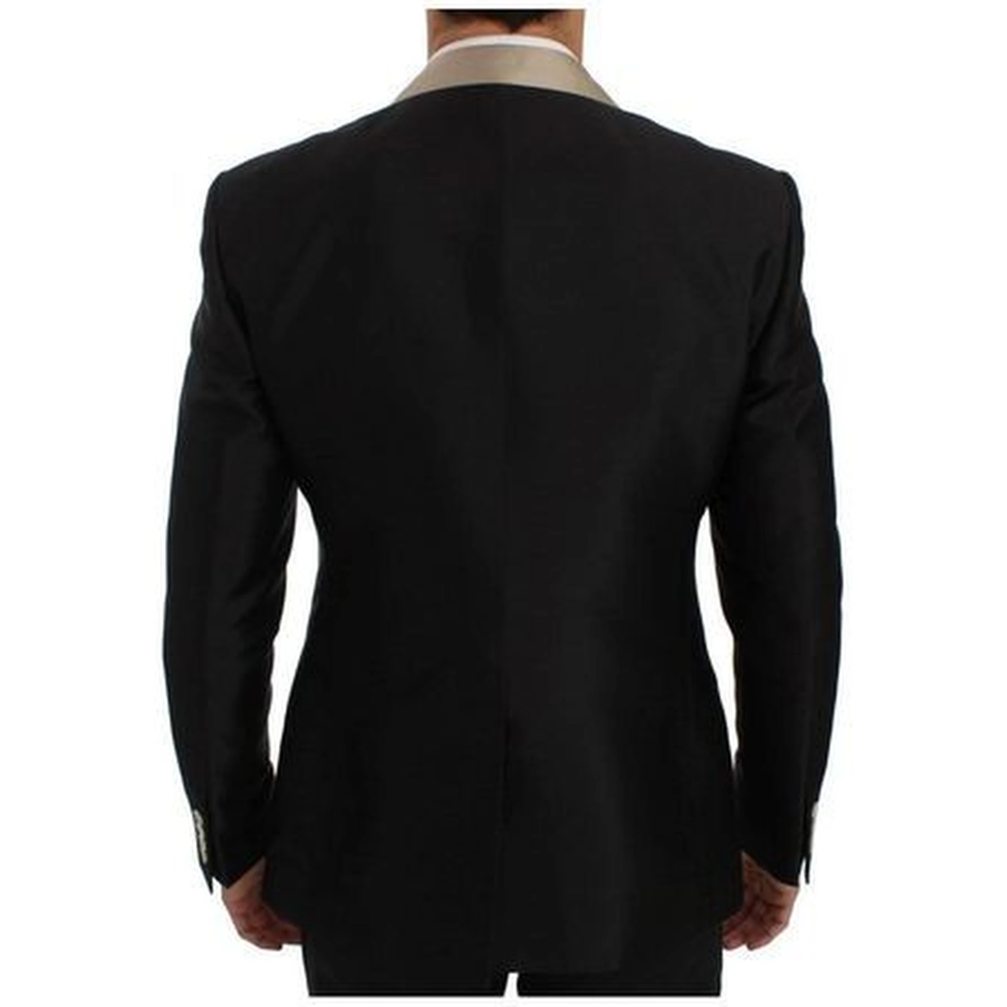 Black Silk Two-Piece Suit