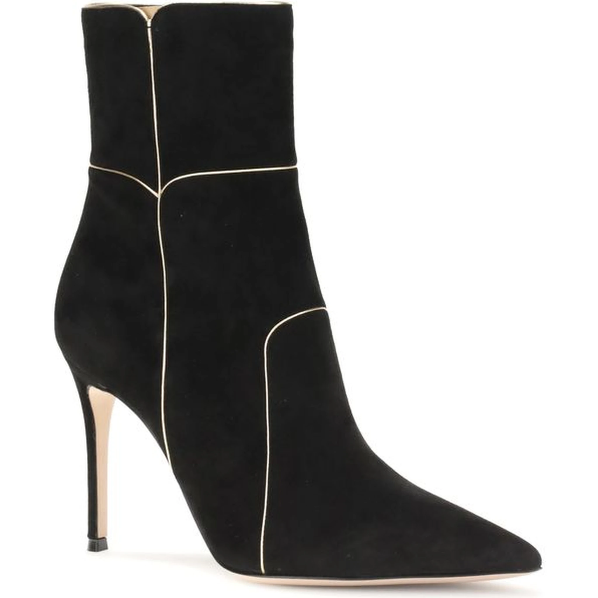 Black Leather Ankle Boots