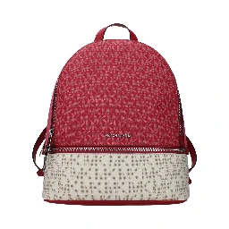 Beige Fabric Backpack