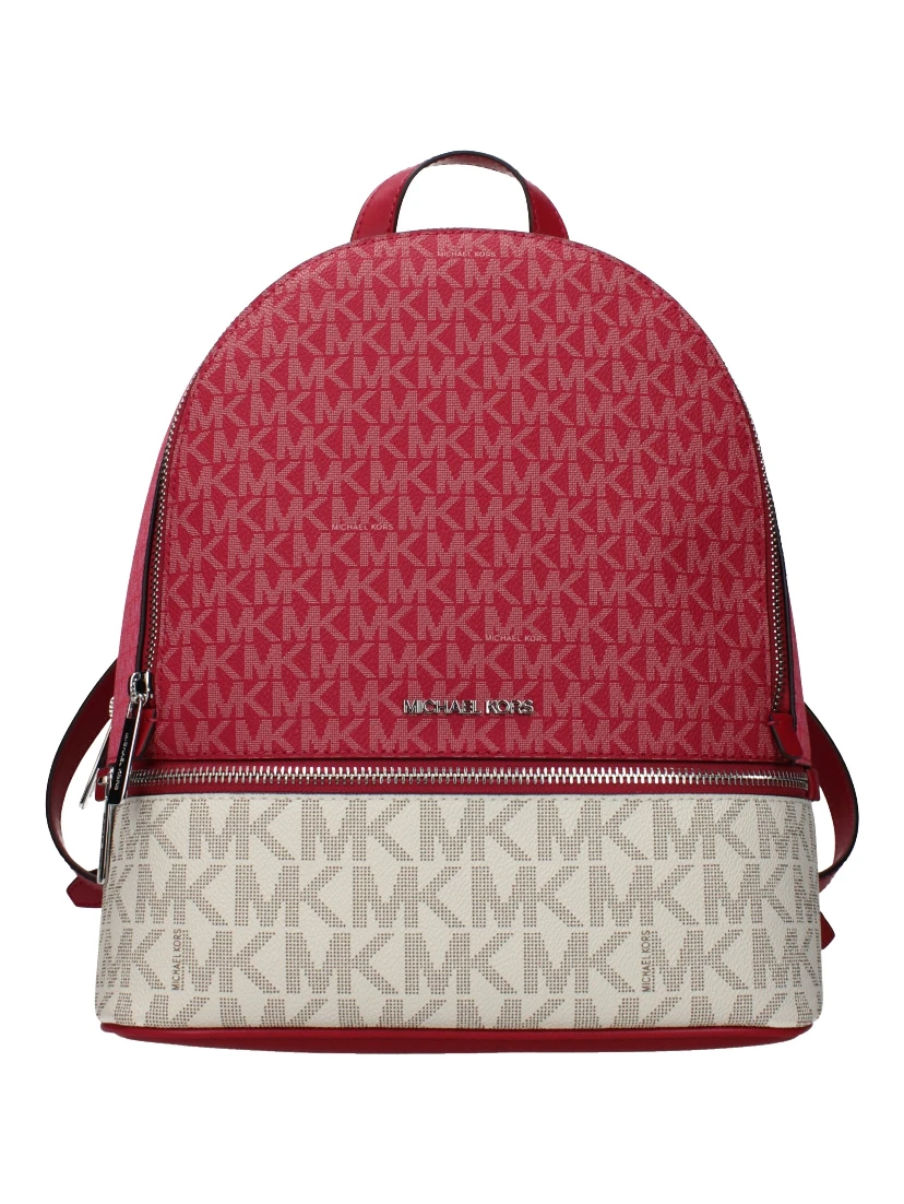 Beige Fabric Backpack