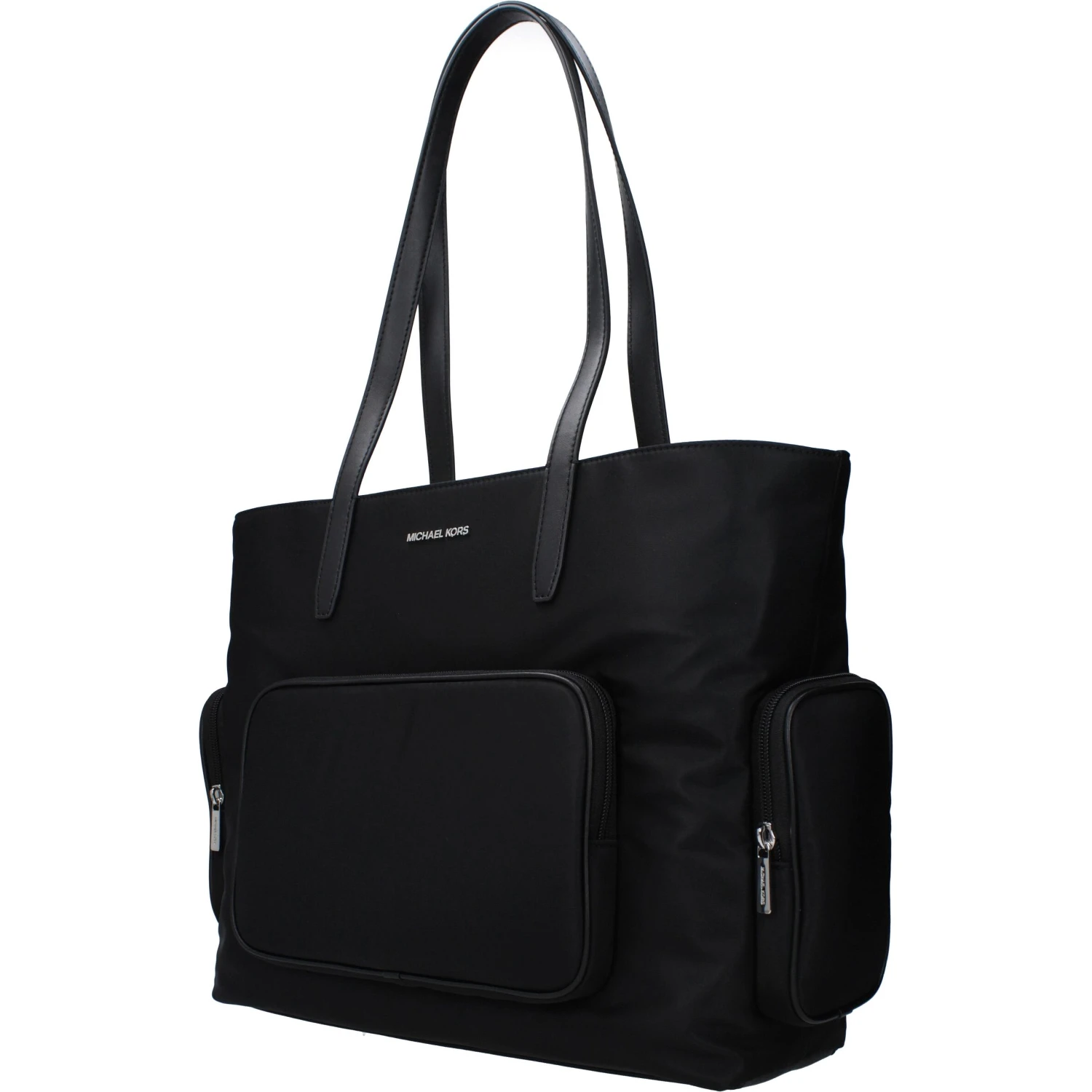 Black Fabric Shoulder Bag