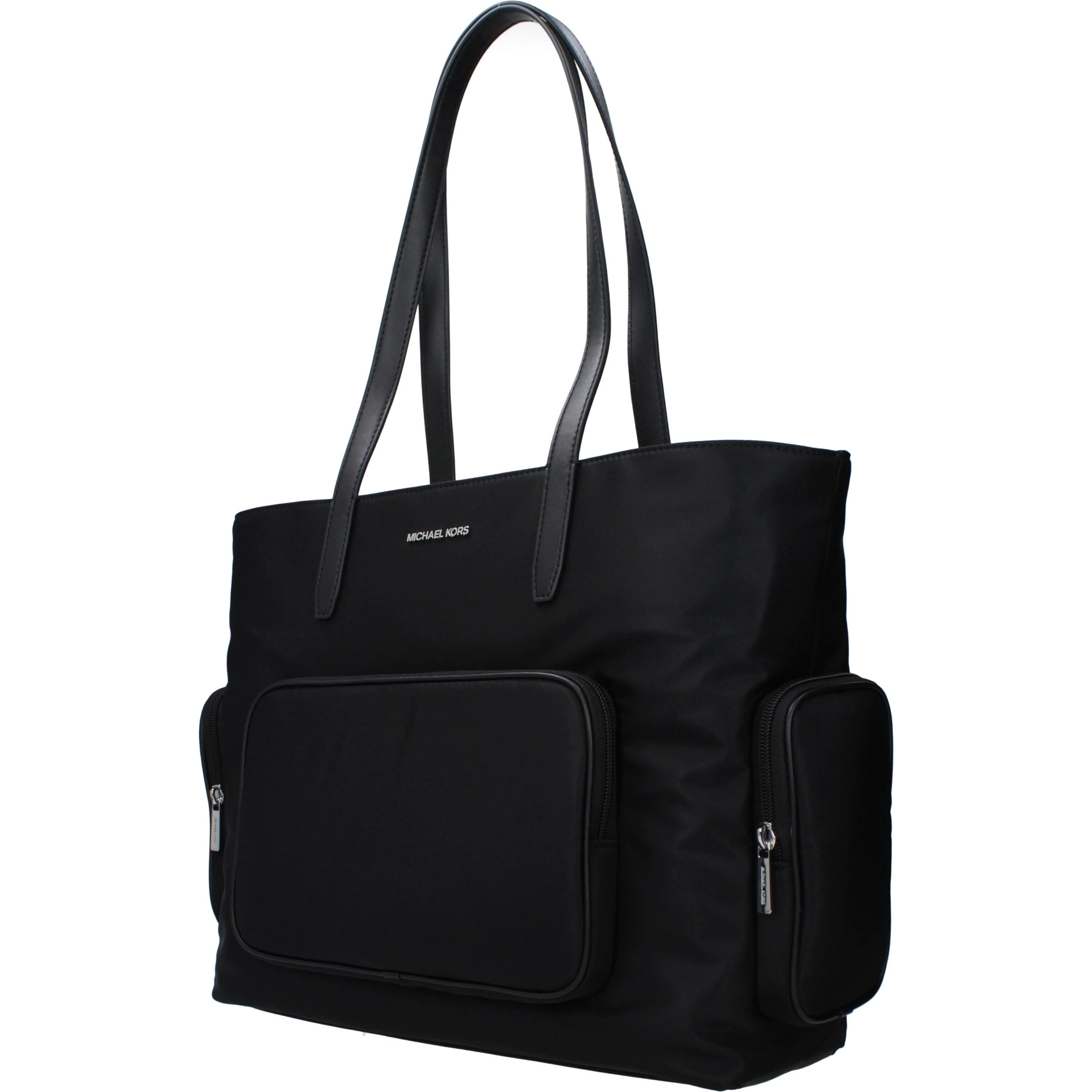 Black Fabric Shoulder Bag