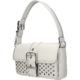 White Leather Shoulder Bag