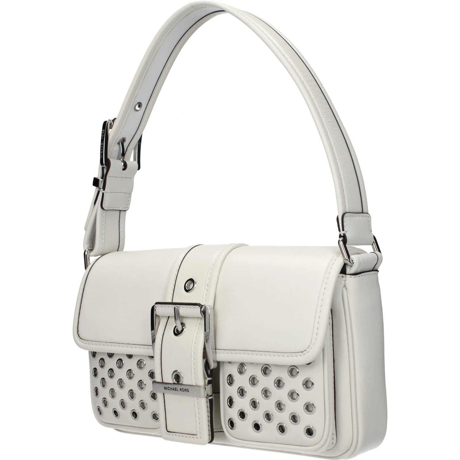 White Leather Shoulder Bag