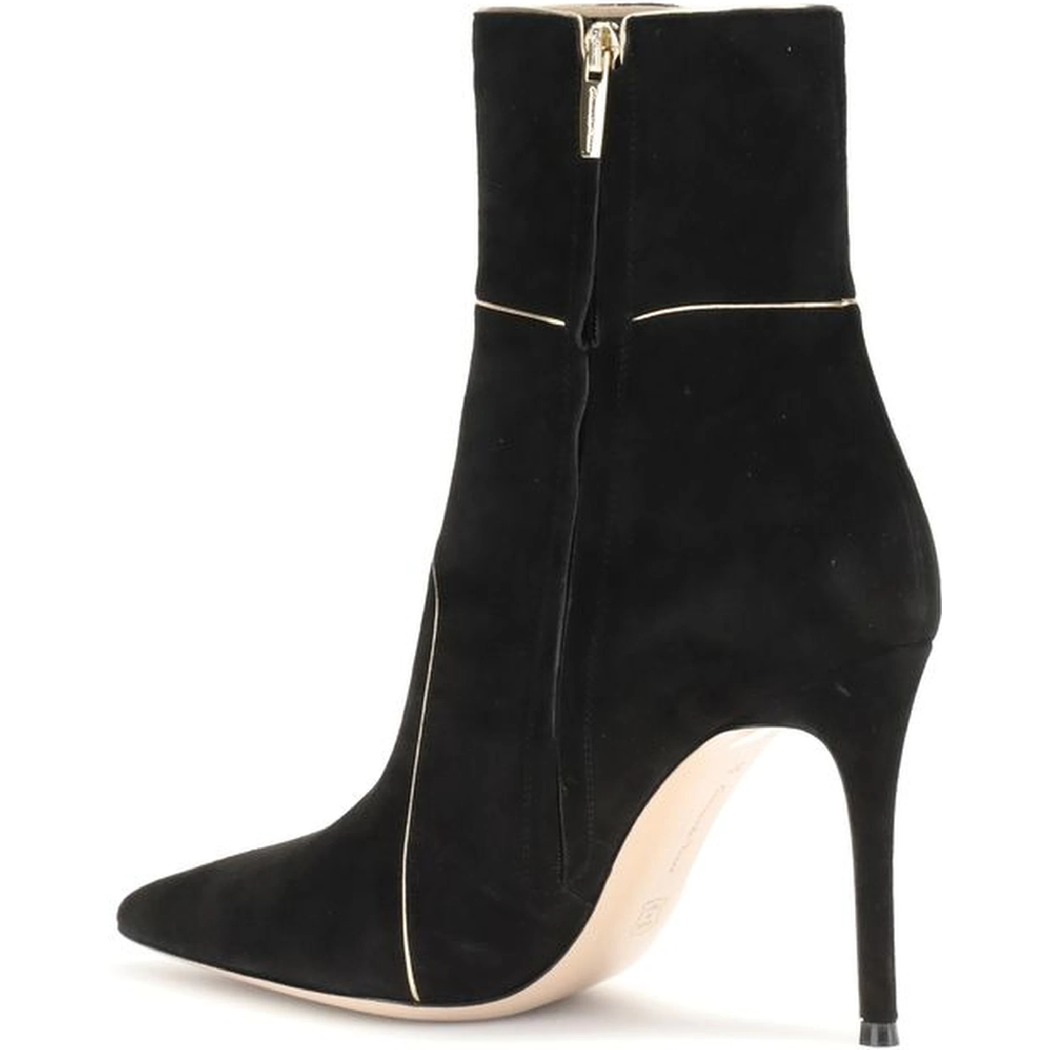 Black Leather Ankle Boots
