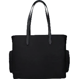Black Fabric Shoulder Bag