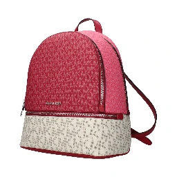 Beige Fabric Backpack