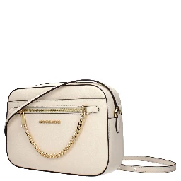 Beige Leather Crossbody Bag