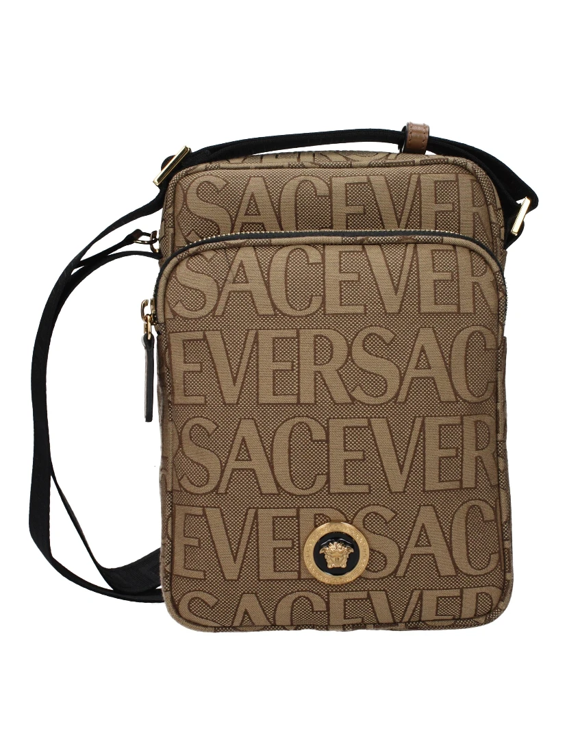 Beige Fabric Shoulder Bag