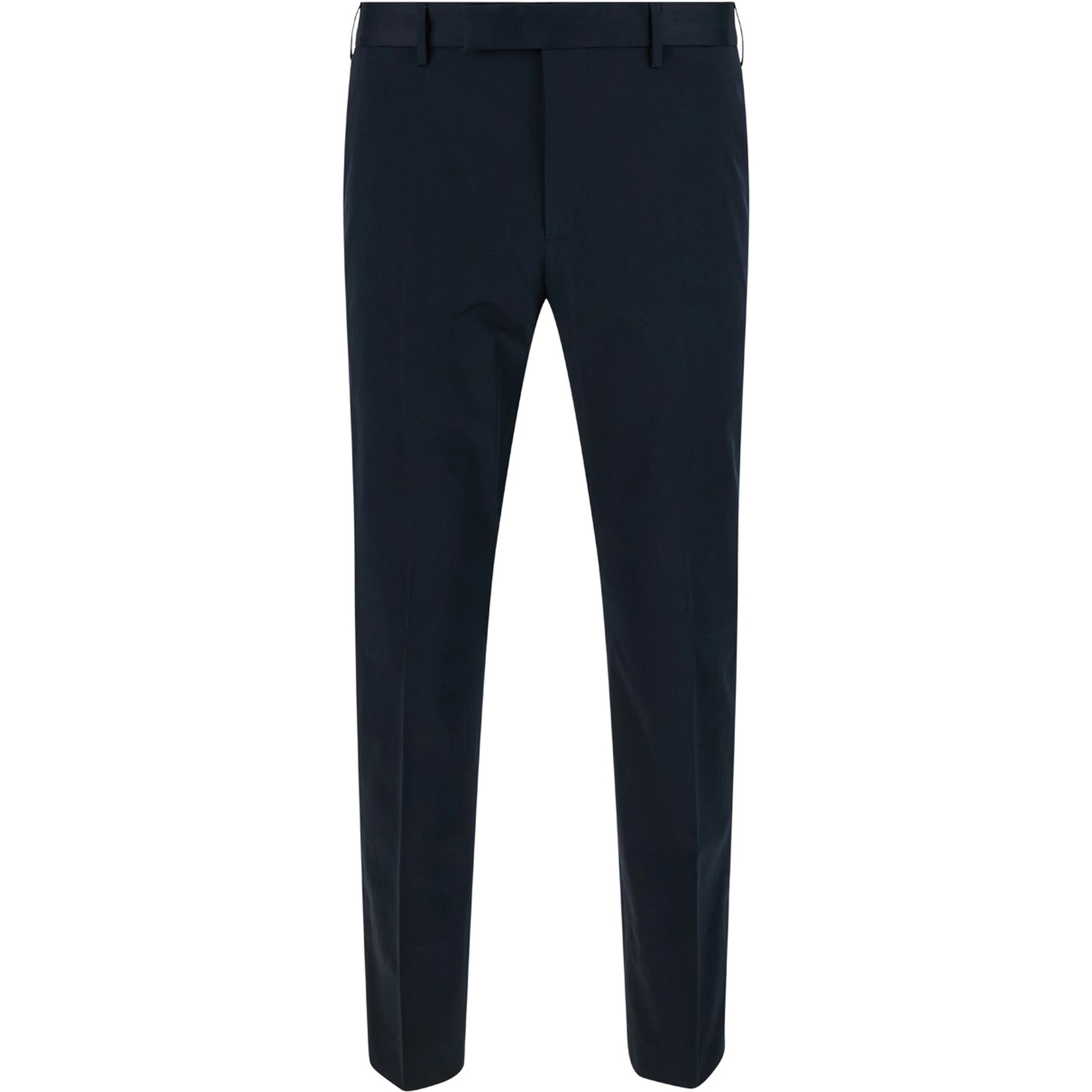 Blu Slim Fit Trousers in Cotton Blend Man