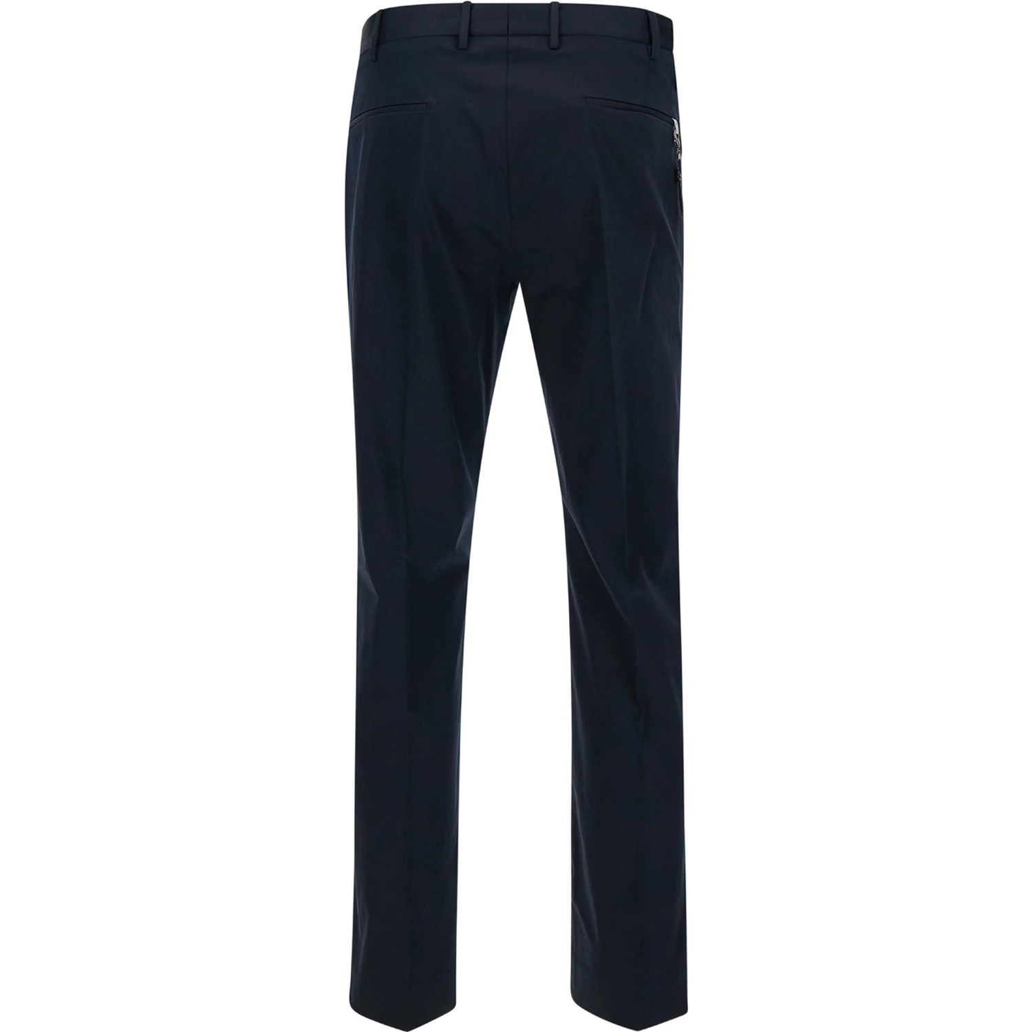 Blu Slim Fit Trousers in Cotton Blend Man
