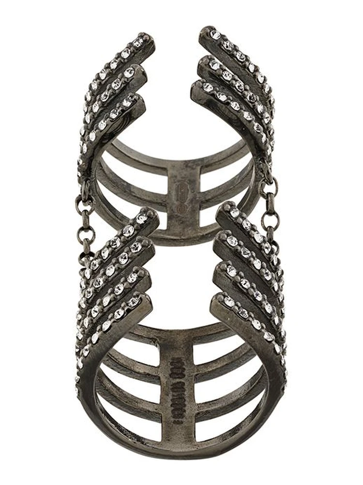 Armour Hook Ring Silver