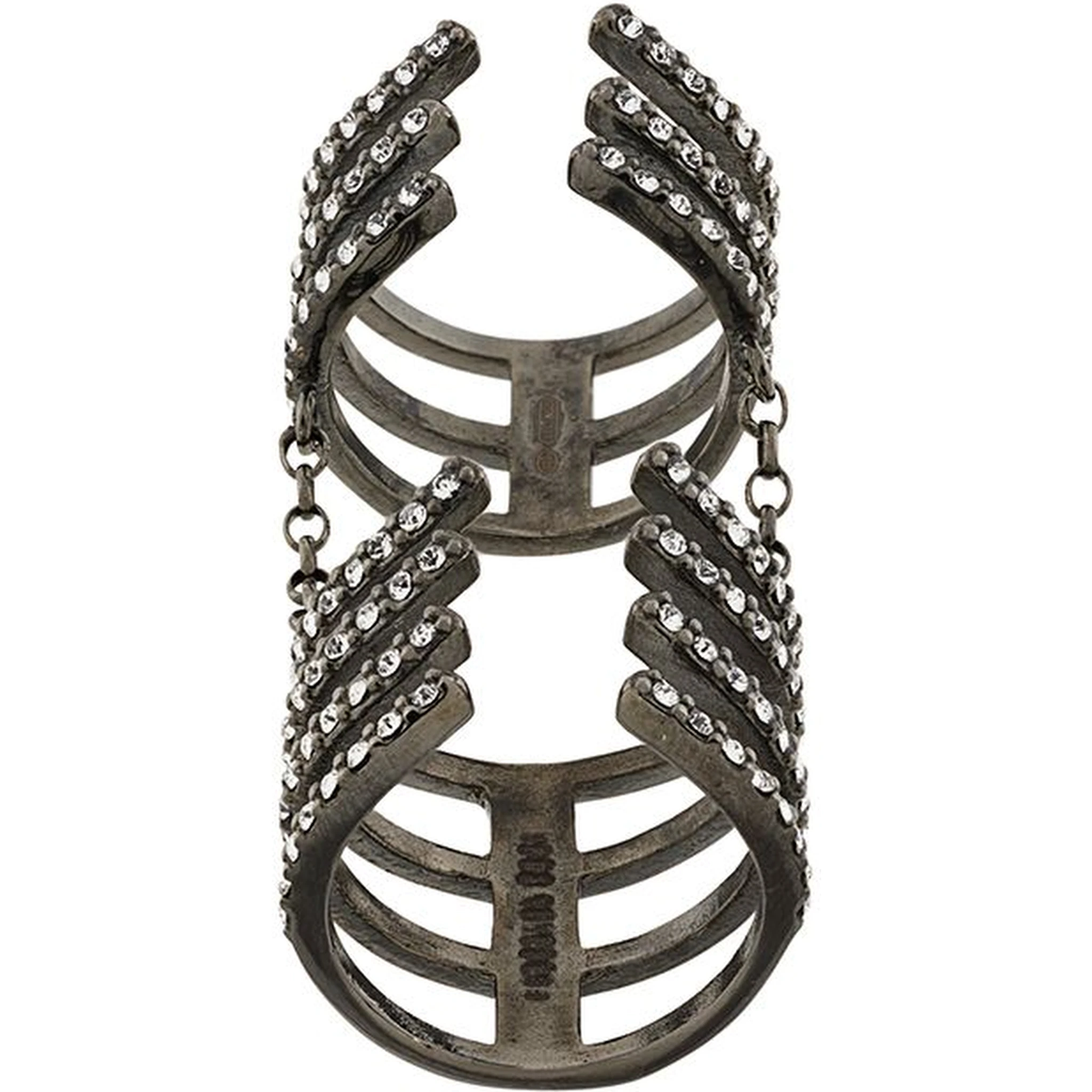 Armour Hook Ring Silver