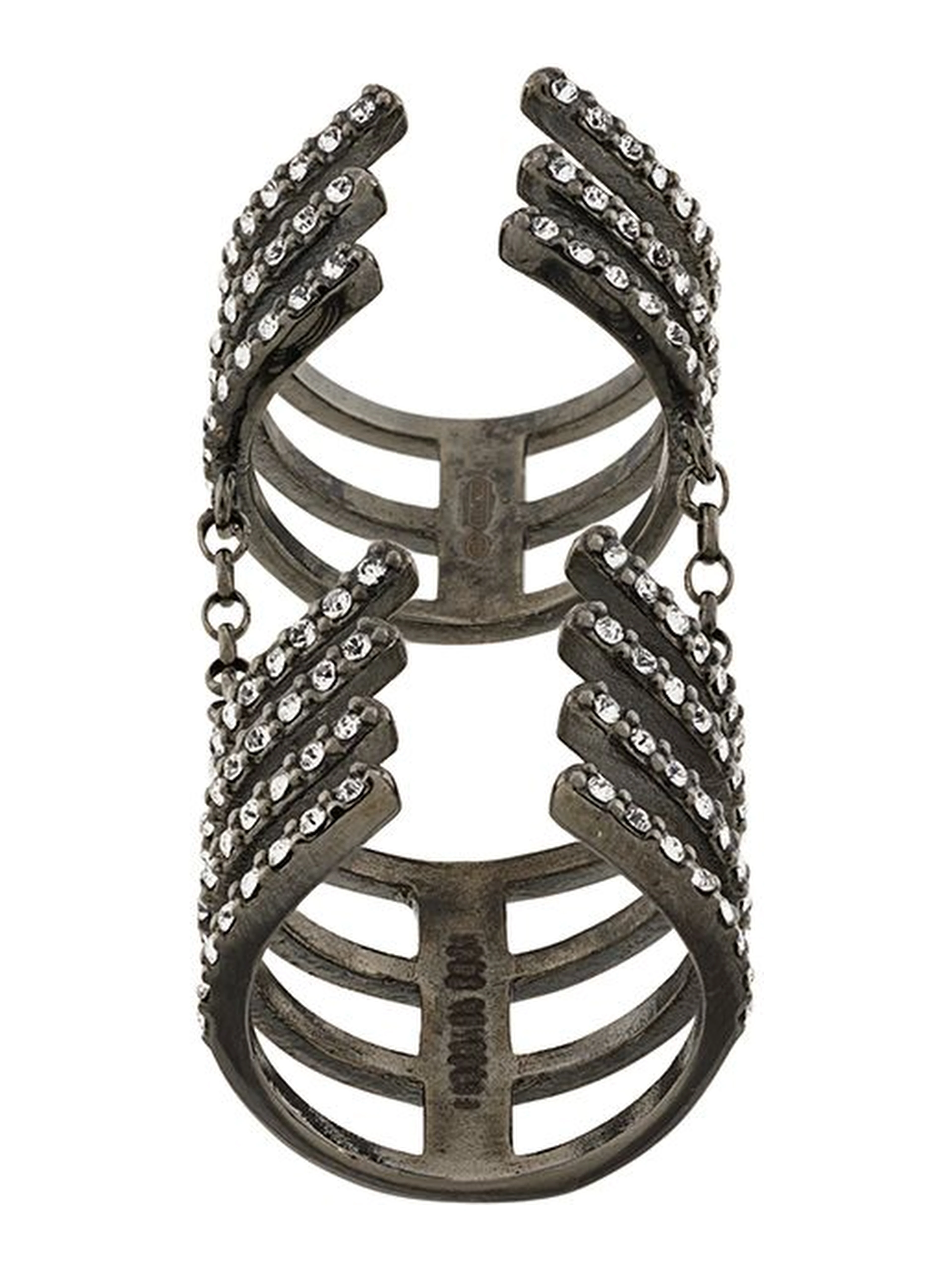 Armour Hook Ring Silver