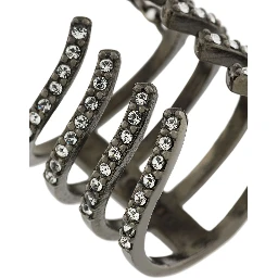 Armour Hook Ring Silver