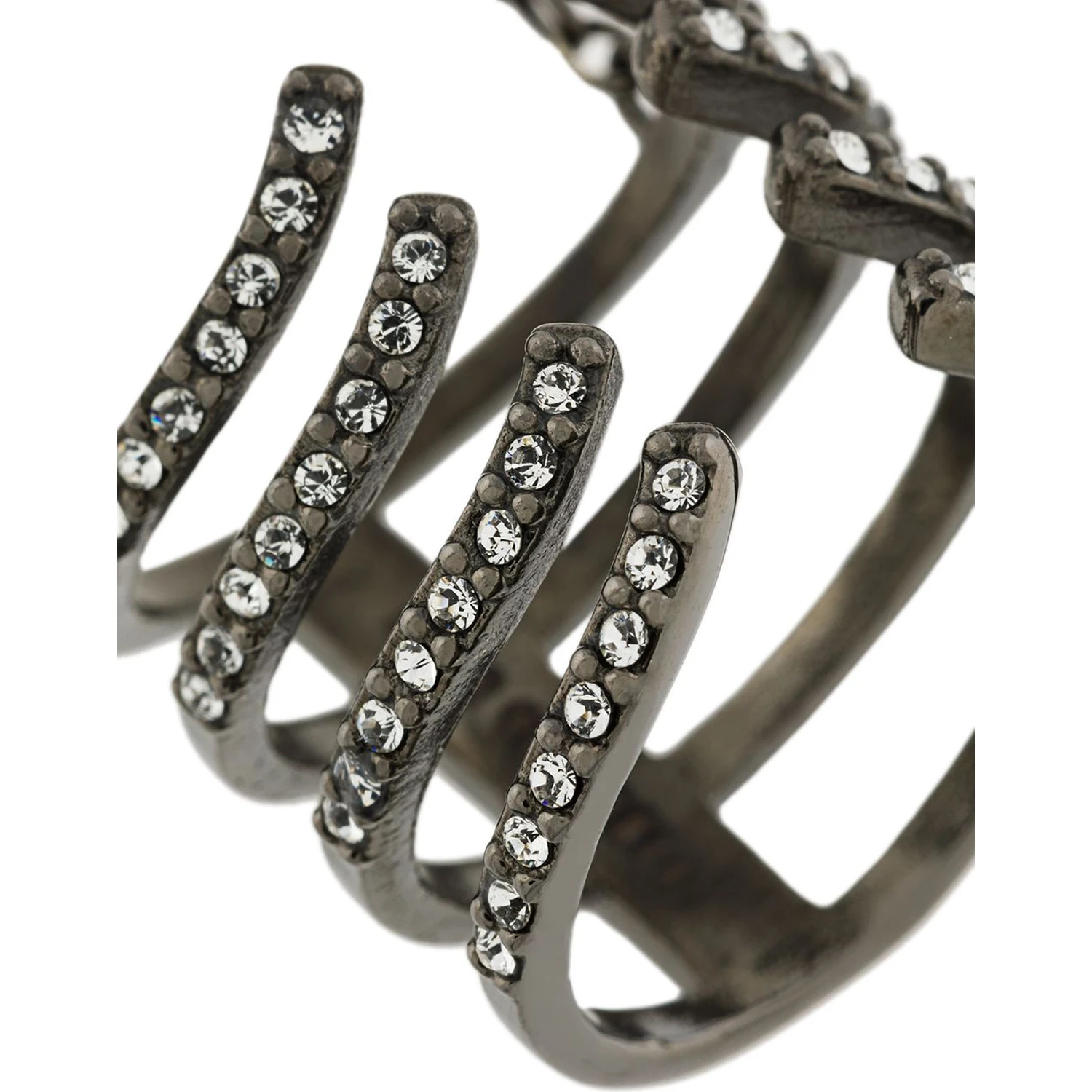 Armour Hook Ring Silver