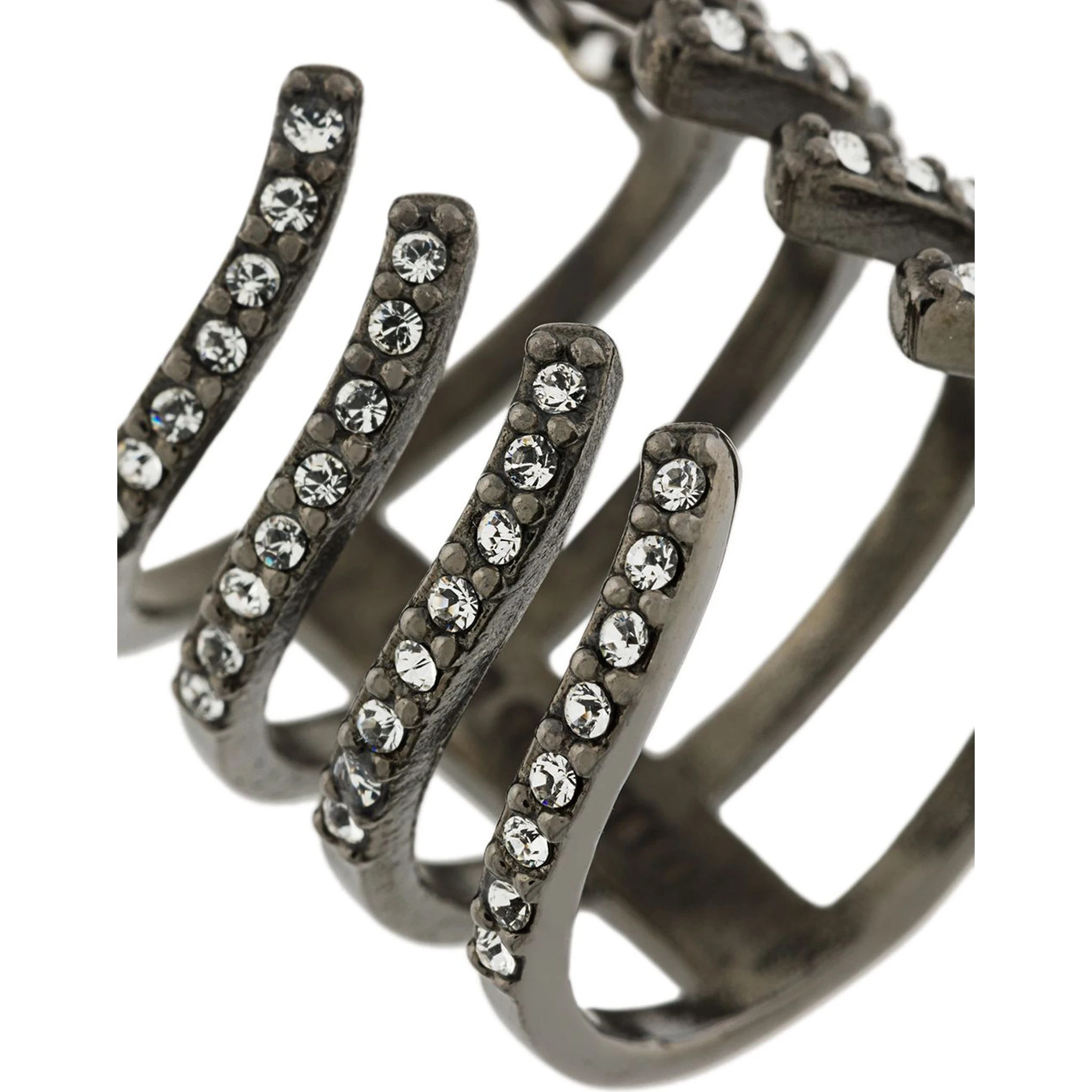 Armour Hook Ring Silver