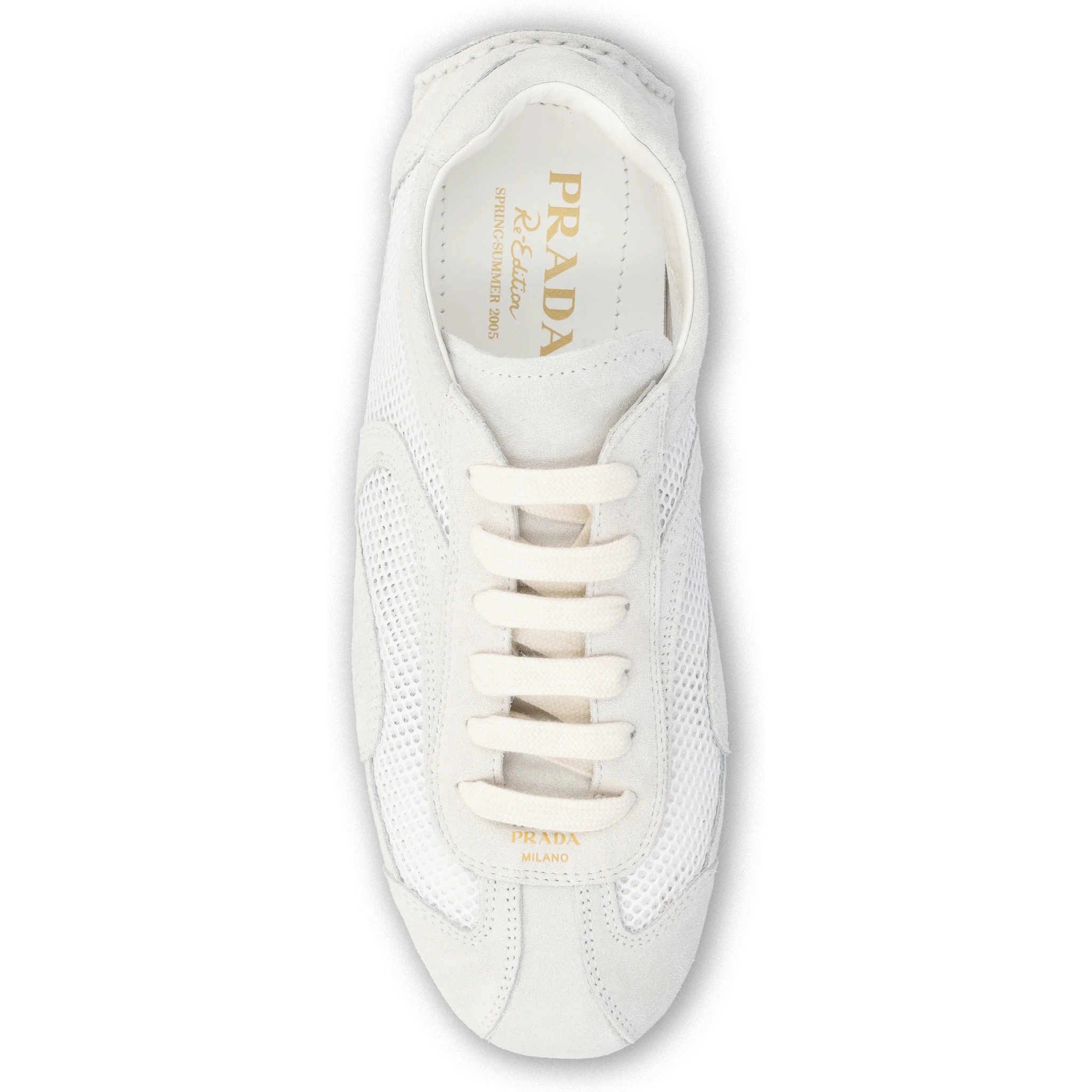 حذاء رياضي أبيض من برادا