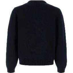 intarsia-knit logo sweater