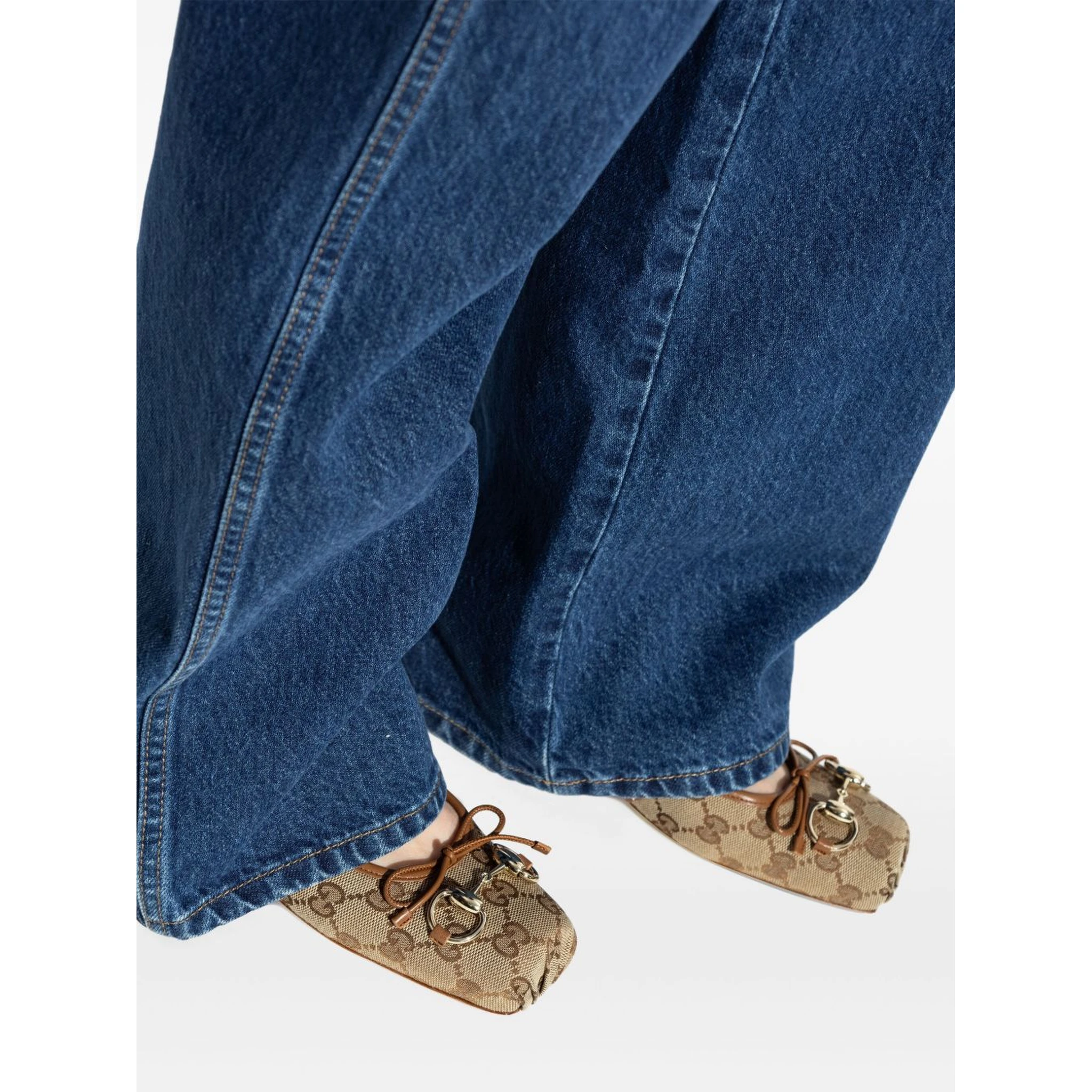 Gucci Flat shoes Leather Brown