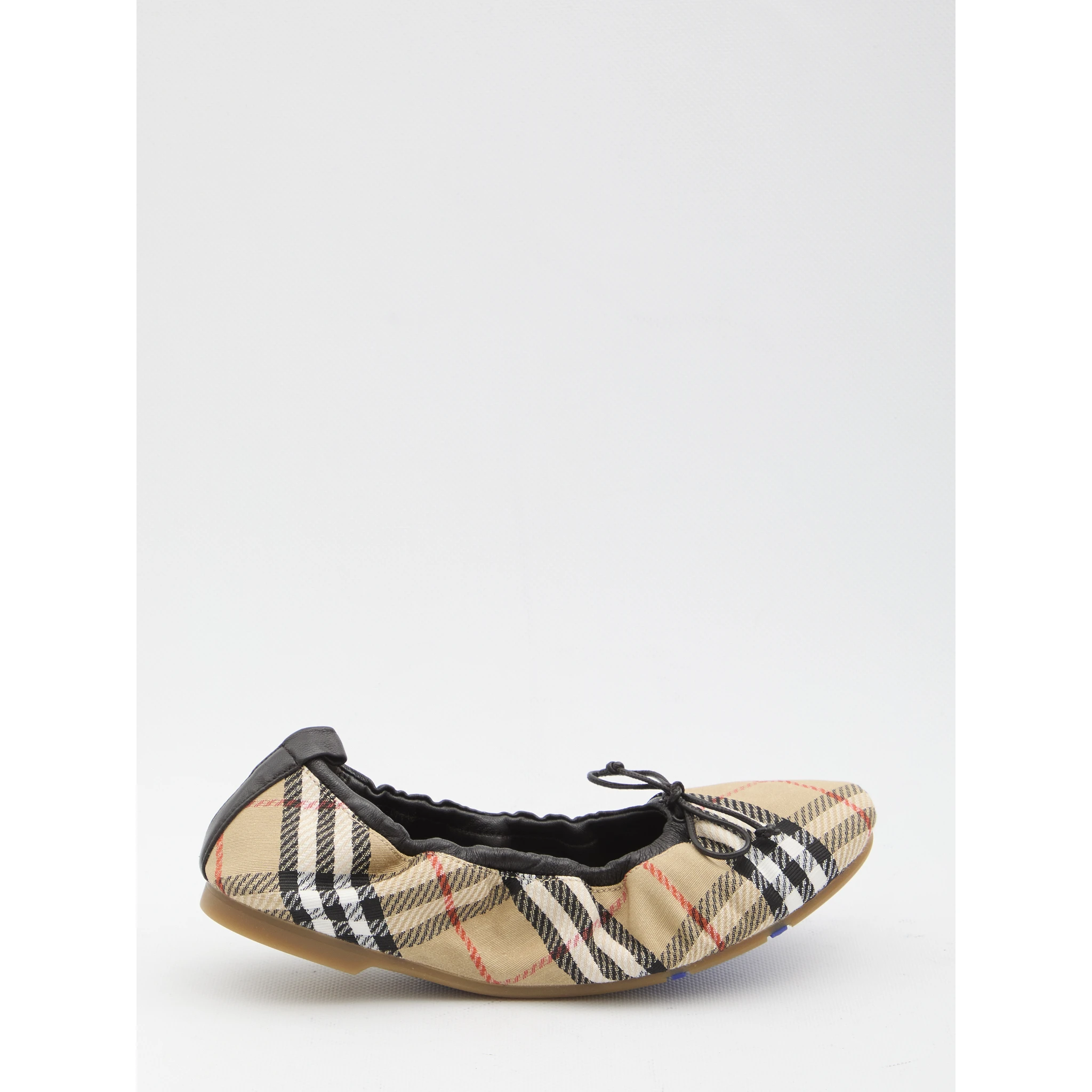 Fawn Check ballet flats