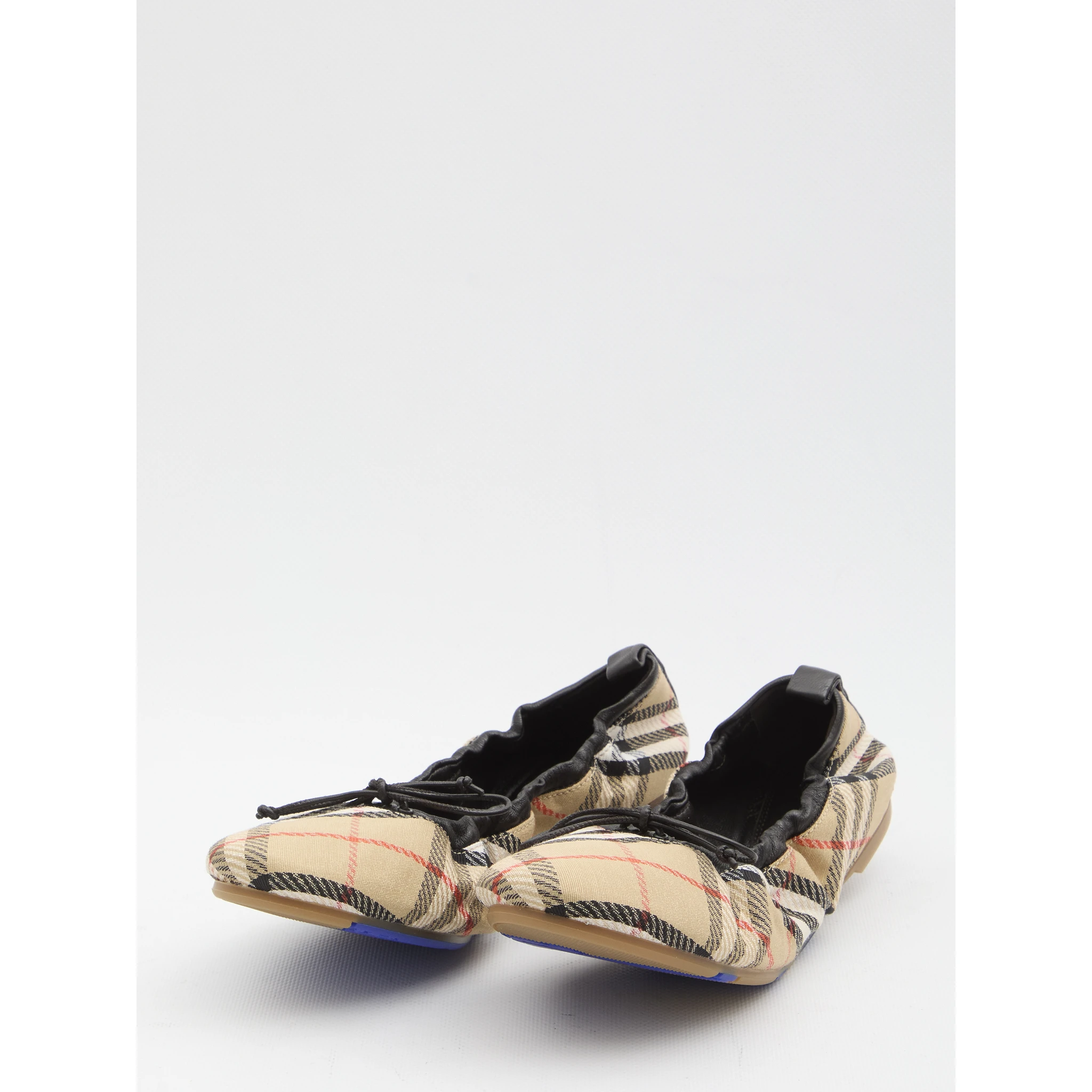 Fawn Check ballet flats