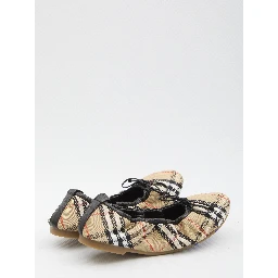 Fawn Check ballet flats