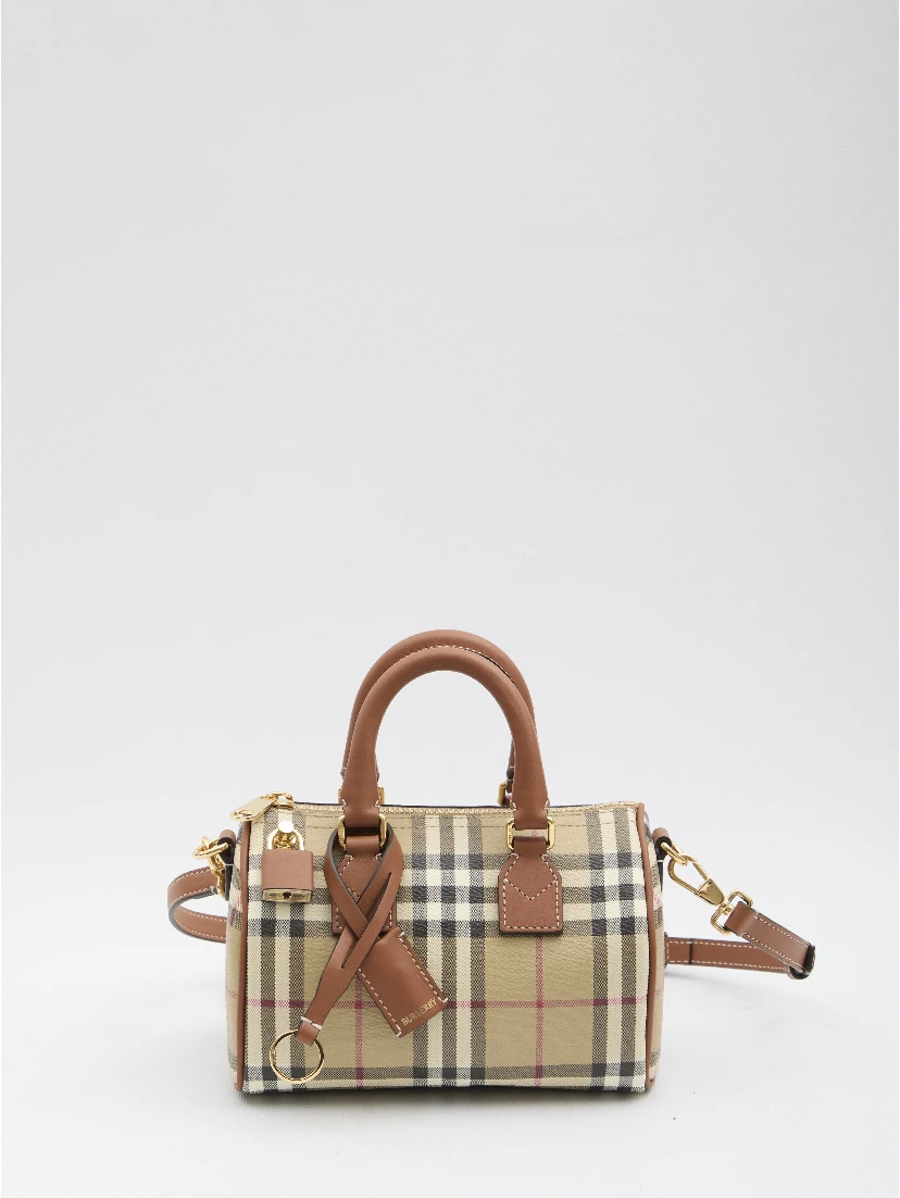 Mini Check bowling bag