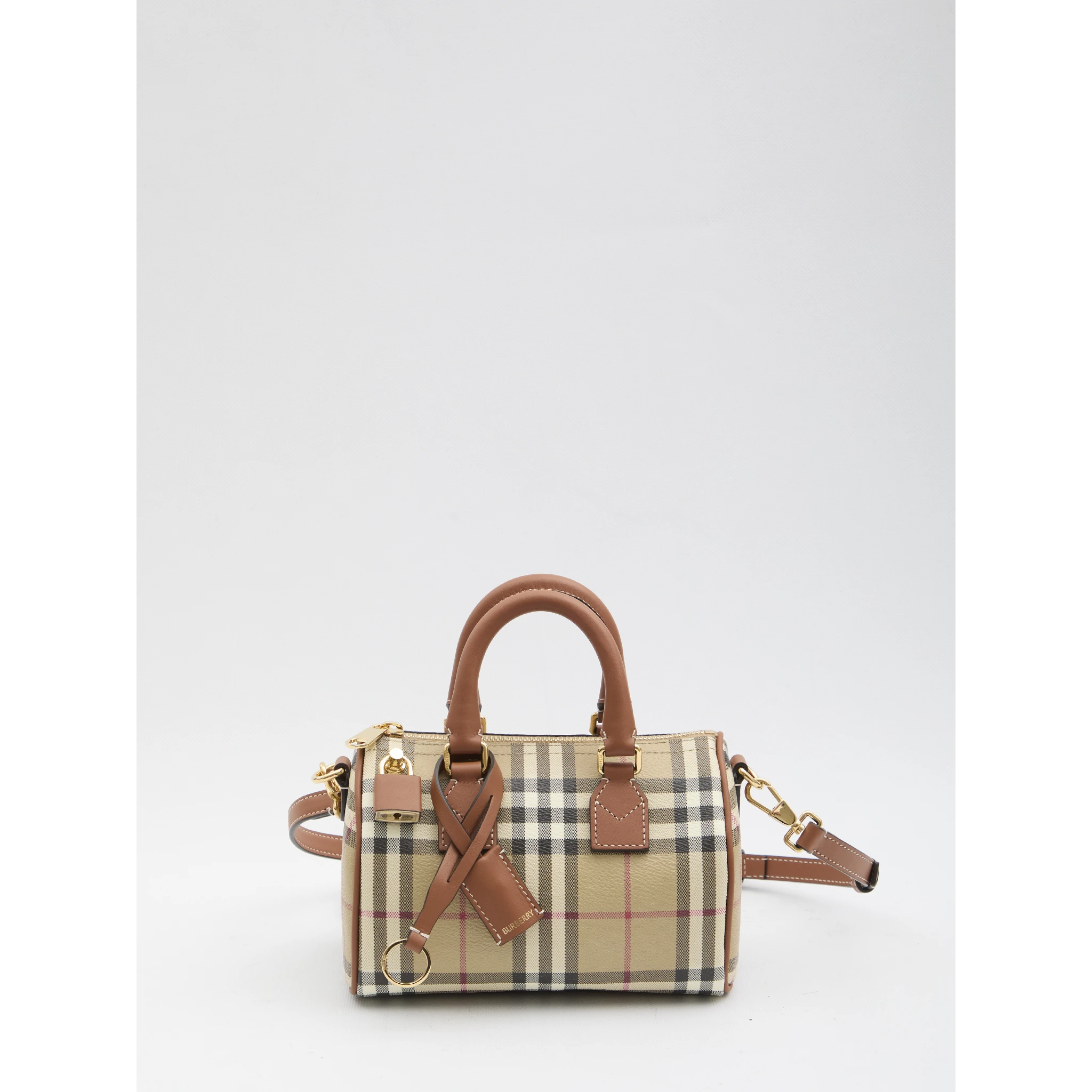 Mini Check bowling bag